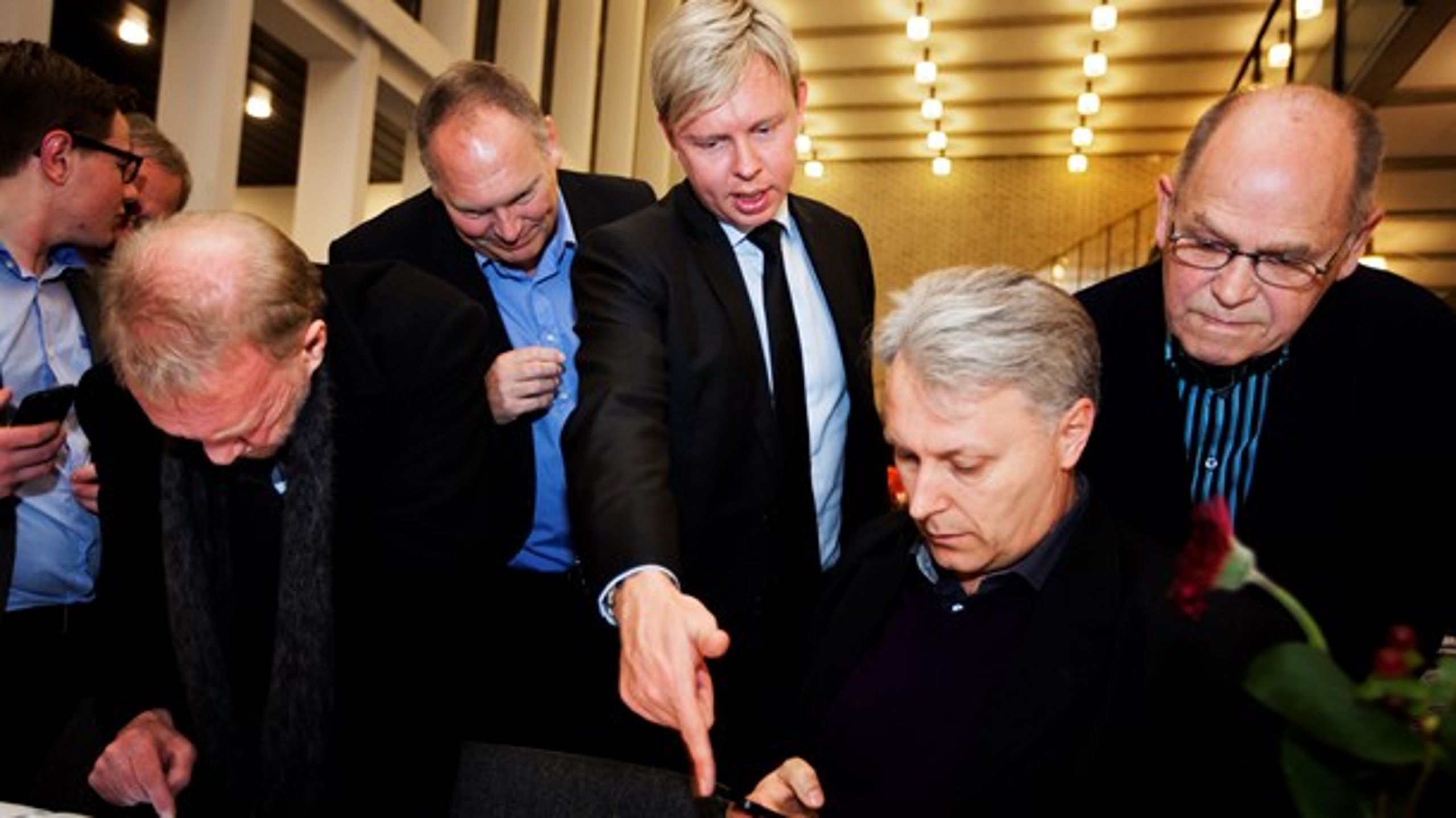 Ved kommunavalget i 2013 fik Jacob Bjerregaard (i midten)&nbsp;knap 8.000 personlige stemmer i Fredericia Kommune. Det var mere end hver fjerde afgivne stemme.
