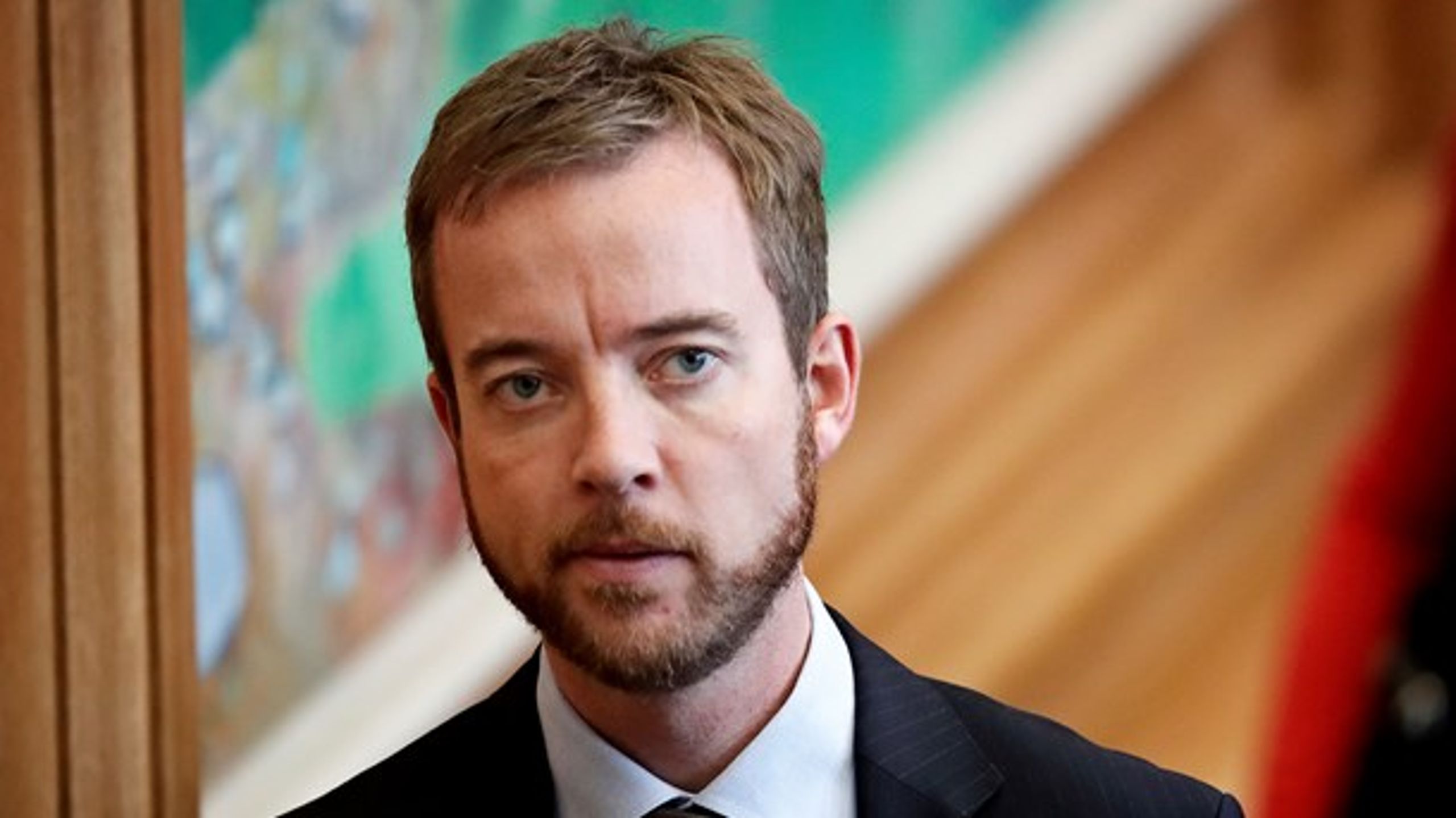 Miljø- og fødevareminister Esben Lunde Larsen (V) afviser at have kendskab til de nye algetal.&nbsp;