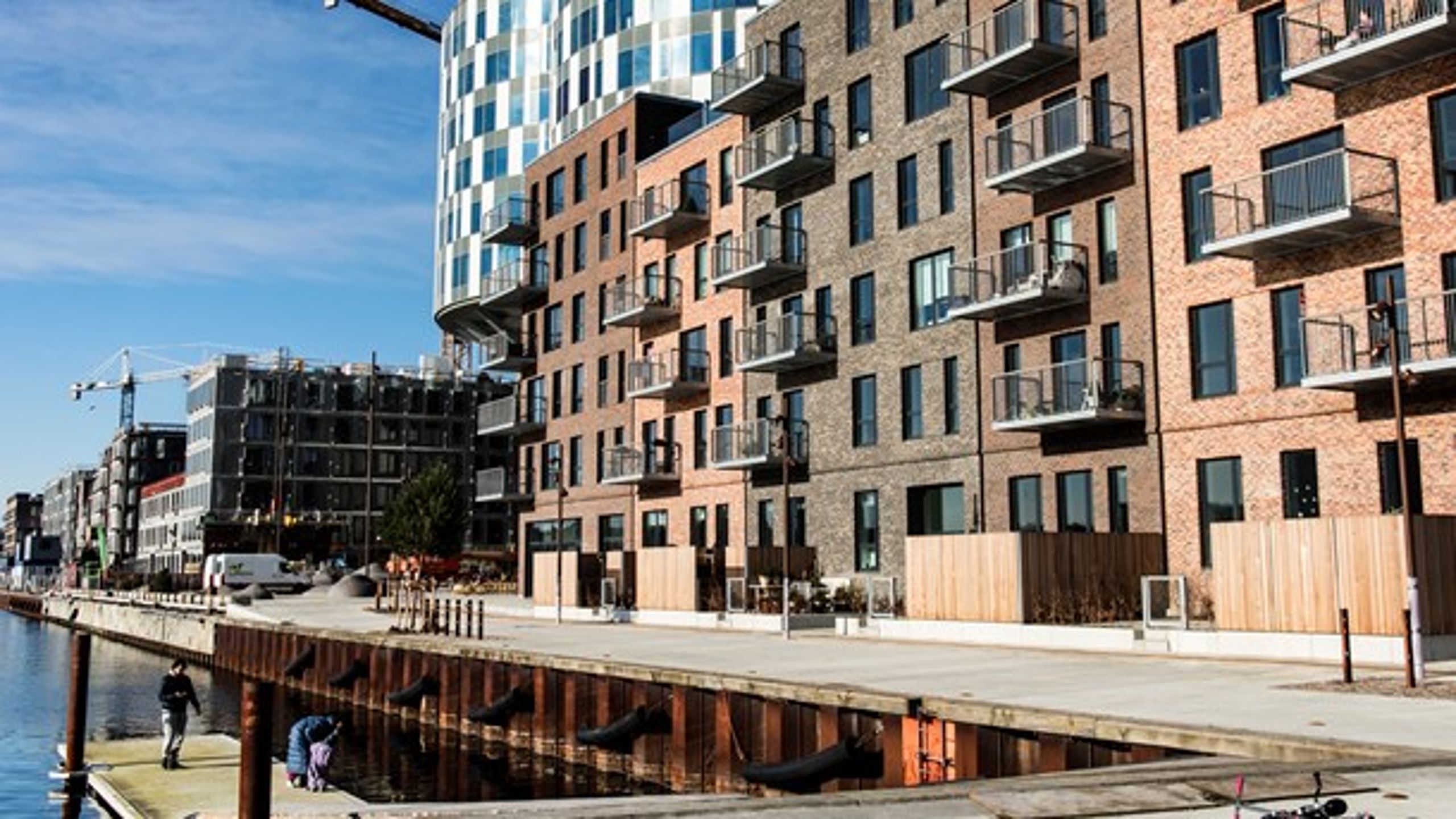 <b>OPHEDET:</b> Boligmarked i hovedstadsområdet kalder på handling. Her ses nybyggeri på Nordhavn, København.
