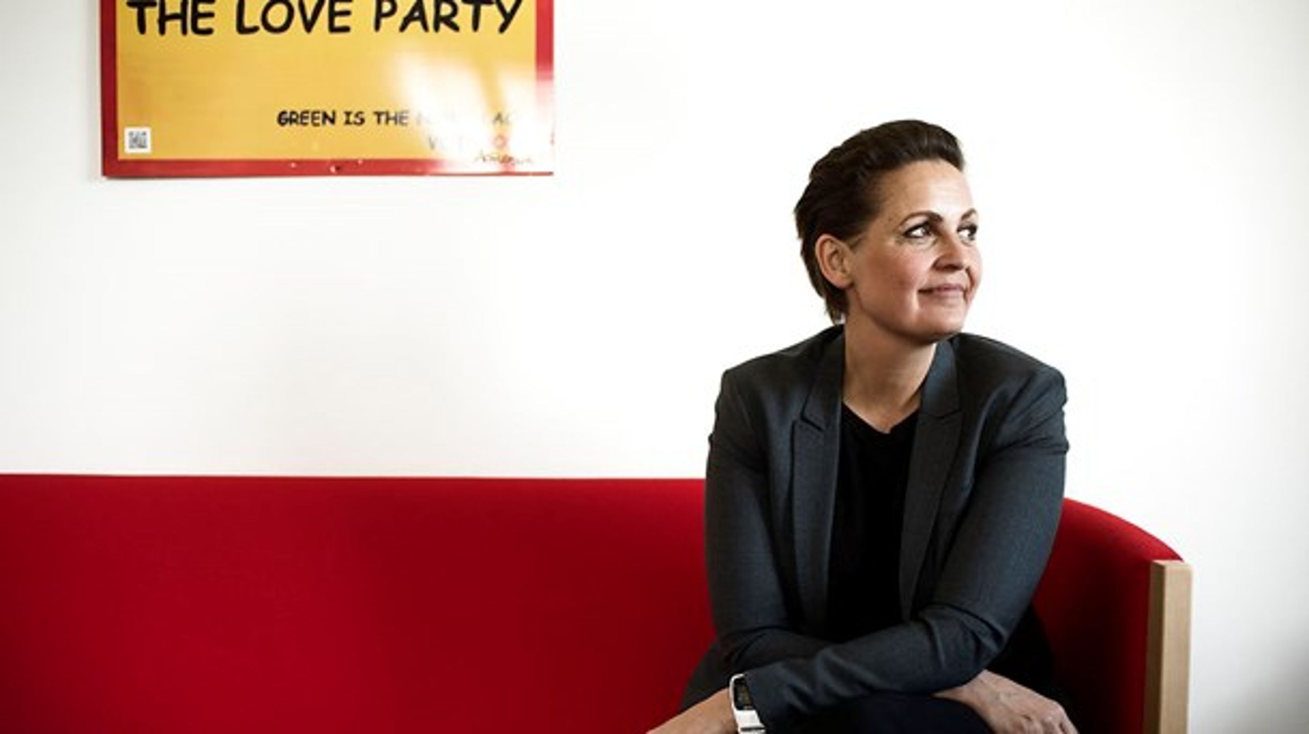 SF appellerer i stigende grad til kvinder, viser ny analyse af partiernes vælgerprofiler. På billedet er SF-formand Pia Olsen Dyhr.&nbsp;