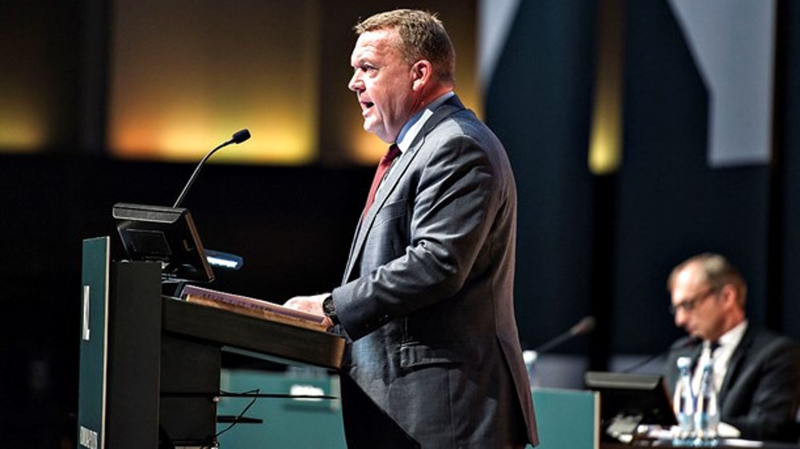Statsminister Lars Løkke Rasmussen (V) talte torsdag ved Kommunernes Landsforenings&nbsp;årlige generalforsamling, KL's kommunalpolitiske topmøde i Aalborg.