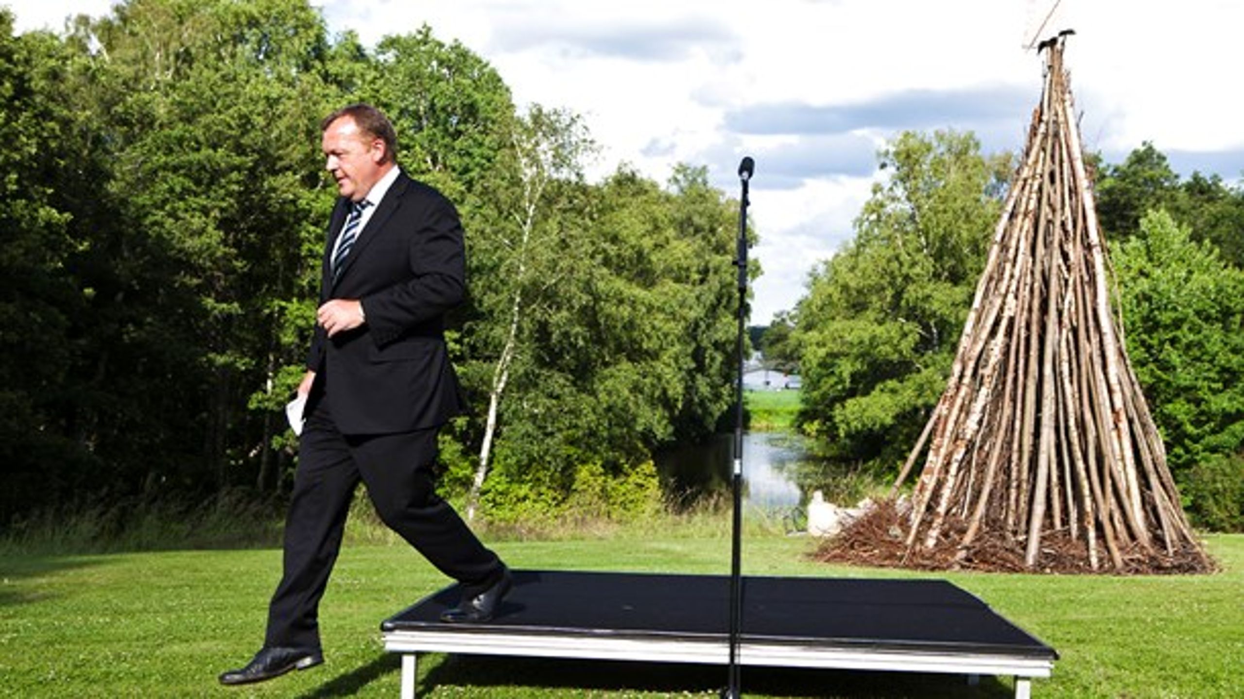 Lars Løkke Rasmussen inviterer på lørdag til sankthansaften i Marienborgs have.&nbsp;