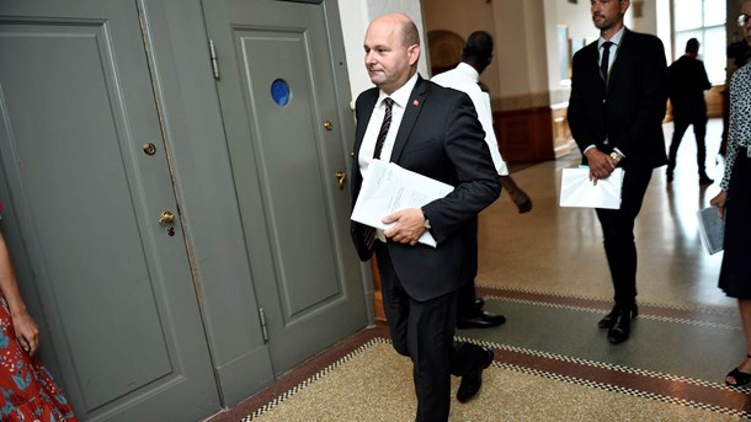 Justitsminister Søren Pape Poulsen (K) og hans kollegaer i regeringen&nbsp;får travlt med samråd i denne uge.