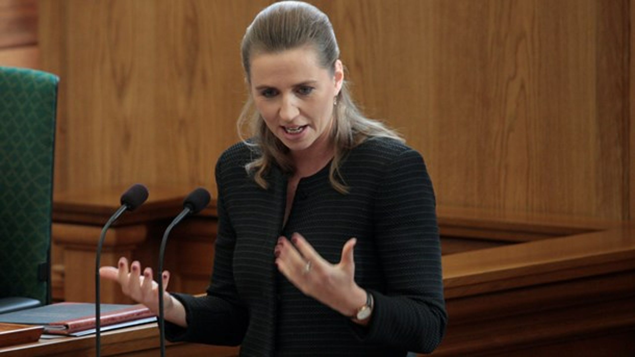 Det er et valgoplæg. Sådan lyder det fra S-formand Mette Frederiksen, der i dag fremlægger et nyt sundhedsudspil,&nbsp;