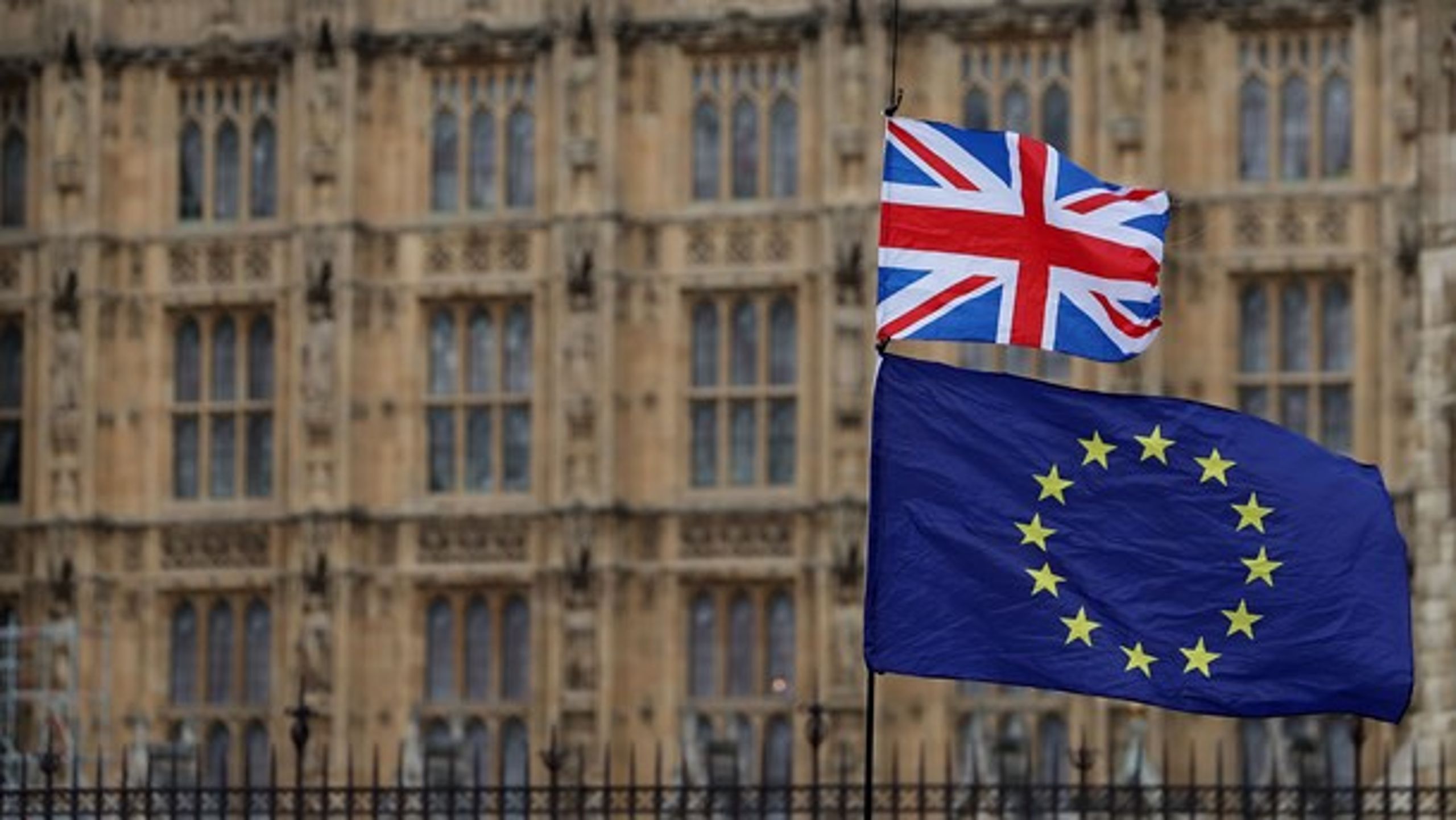 En ny måling viser, at flere og flere danskere mener, at Brexit er en dårlig ting for Storbritannien. (Foto: Daniel Leal-Olivas/AFP/Ritzau Scanpix).<br>