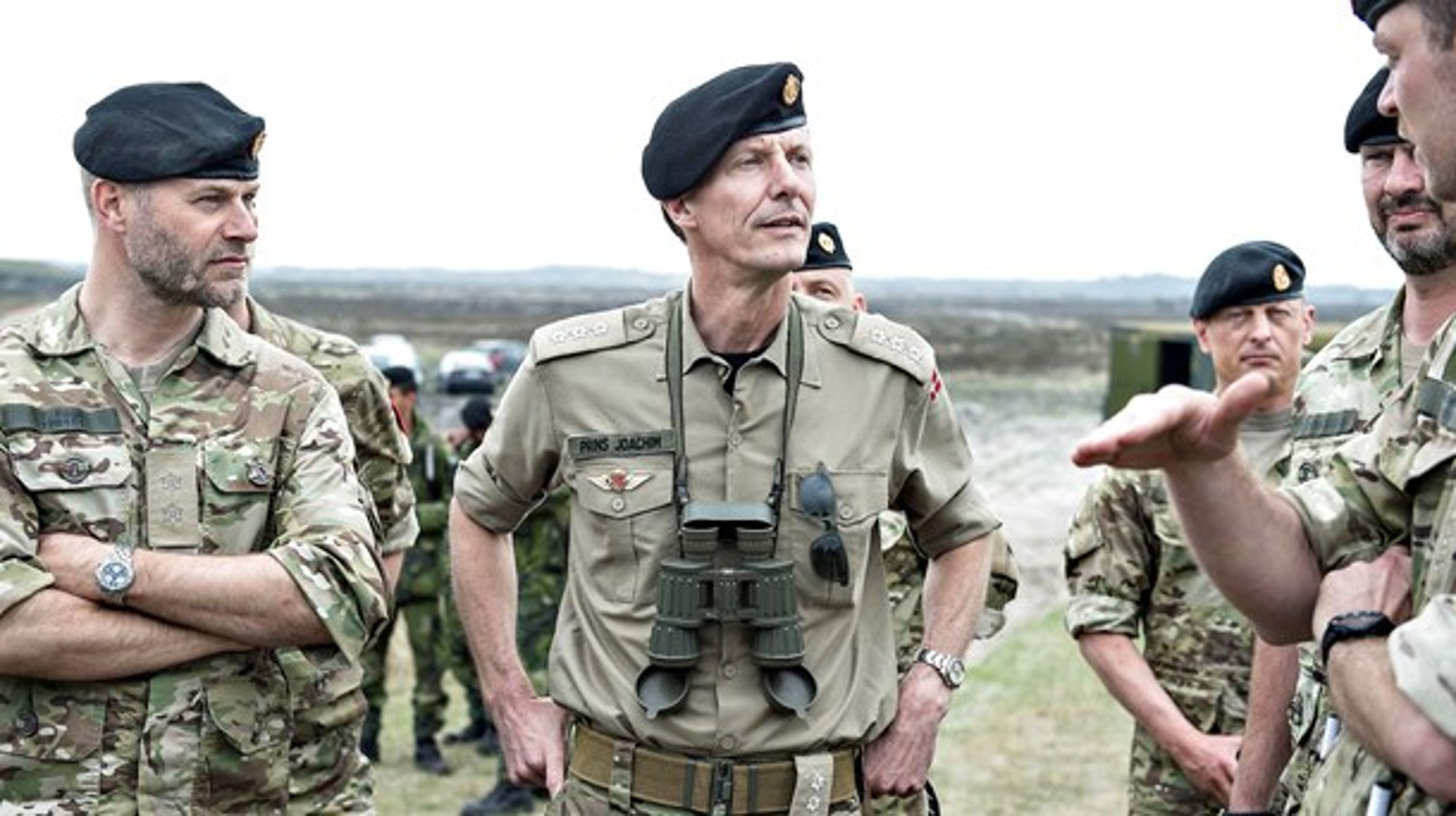 Prins Joachim overværer Nordic Tank Challenge i Oksbøl i maj 2017.