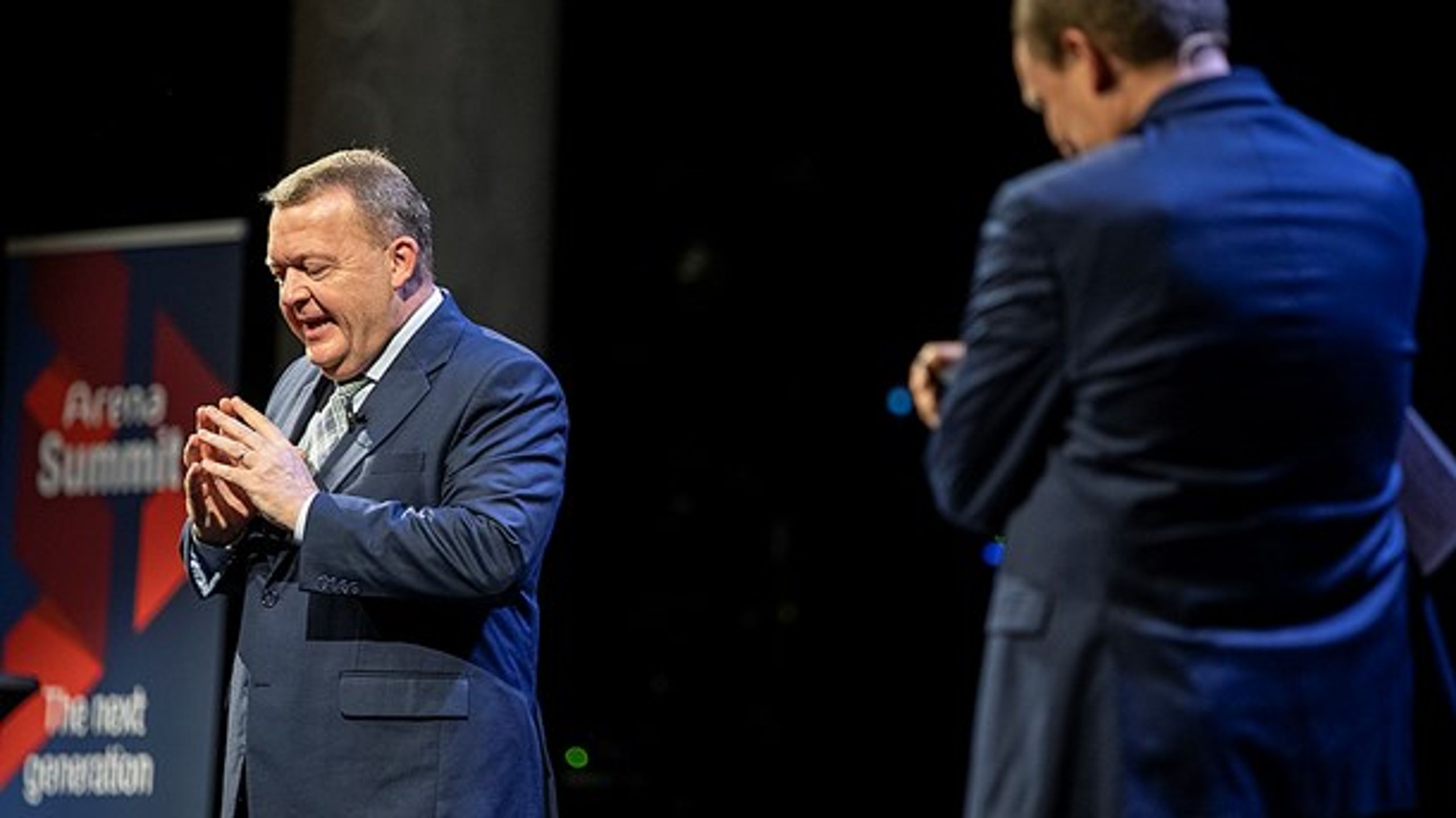 - Ja tak, Jakob, jeg tager gerne rollen som både forhenværende, nuværende og kommende statsminister!