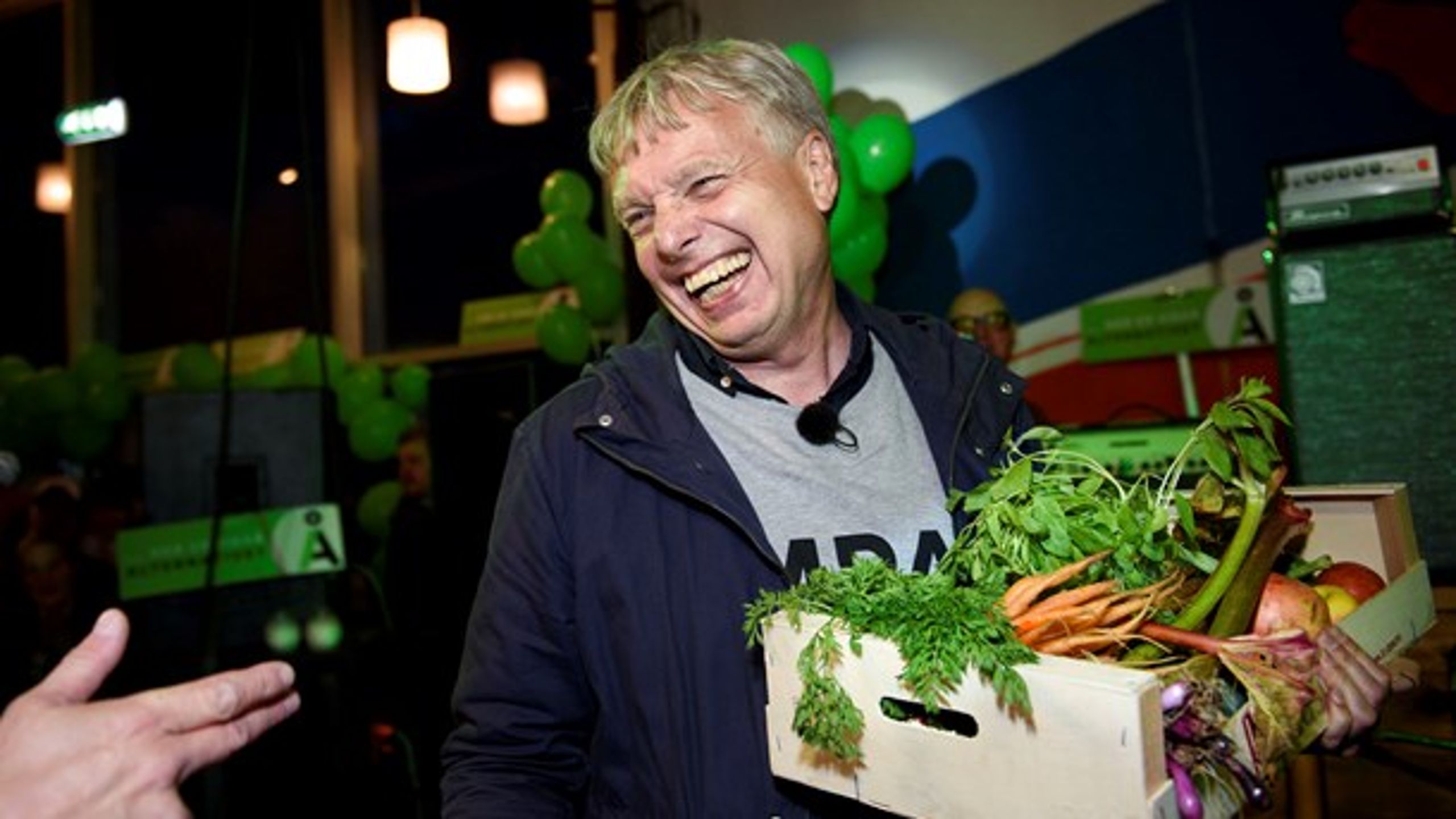 Alternativet holder i weekenden landsmøde i Odense. Her ses partileder Uffe Elbæk efter folketingsvalget i 2015.&nbsp;