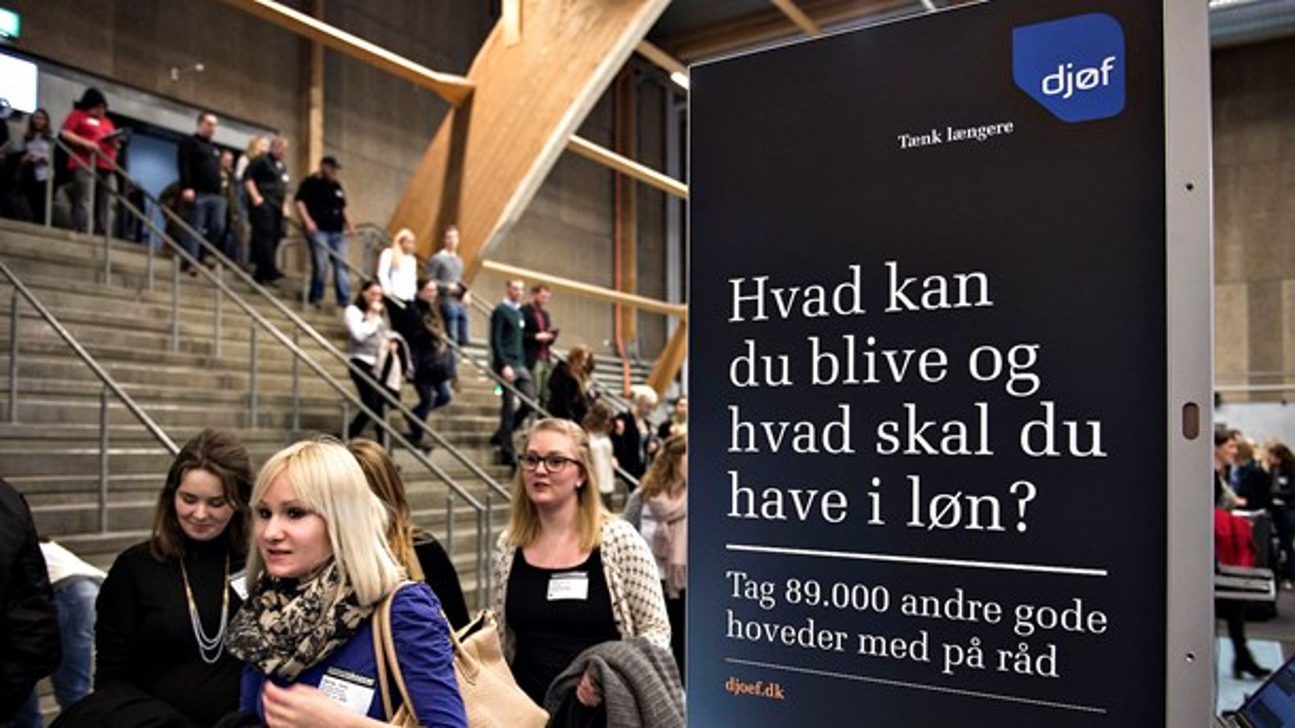 Djøf har 95.000 medlemmer og er en&nbsp;faglig organisation for samfundsvidenskabelige og erhvervsøkonomiske akademikere og studerende.