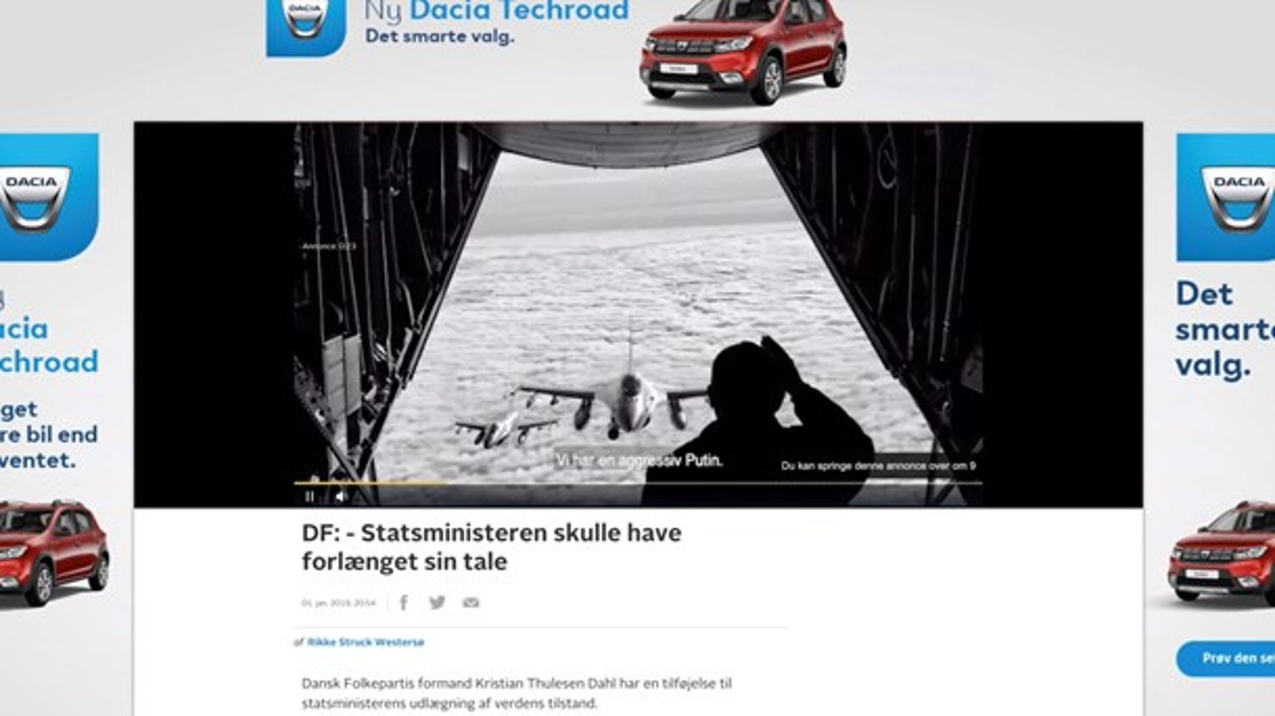 Politiske tv-reklamer kører i stor stil foran tv-indslag på nettet.