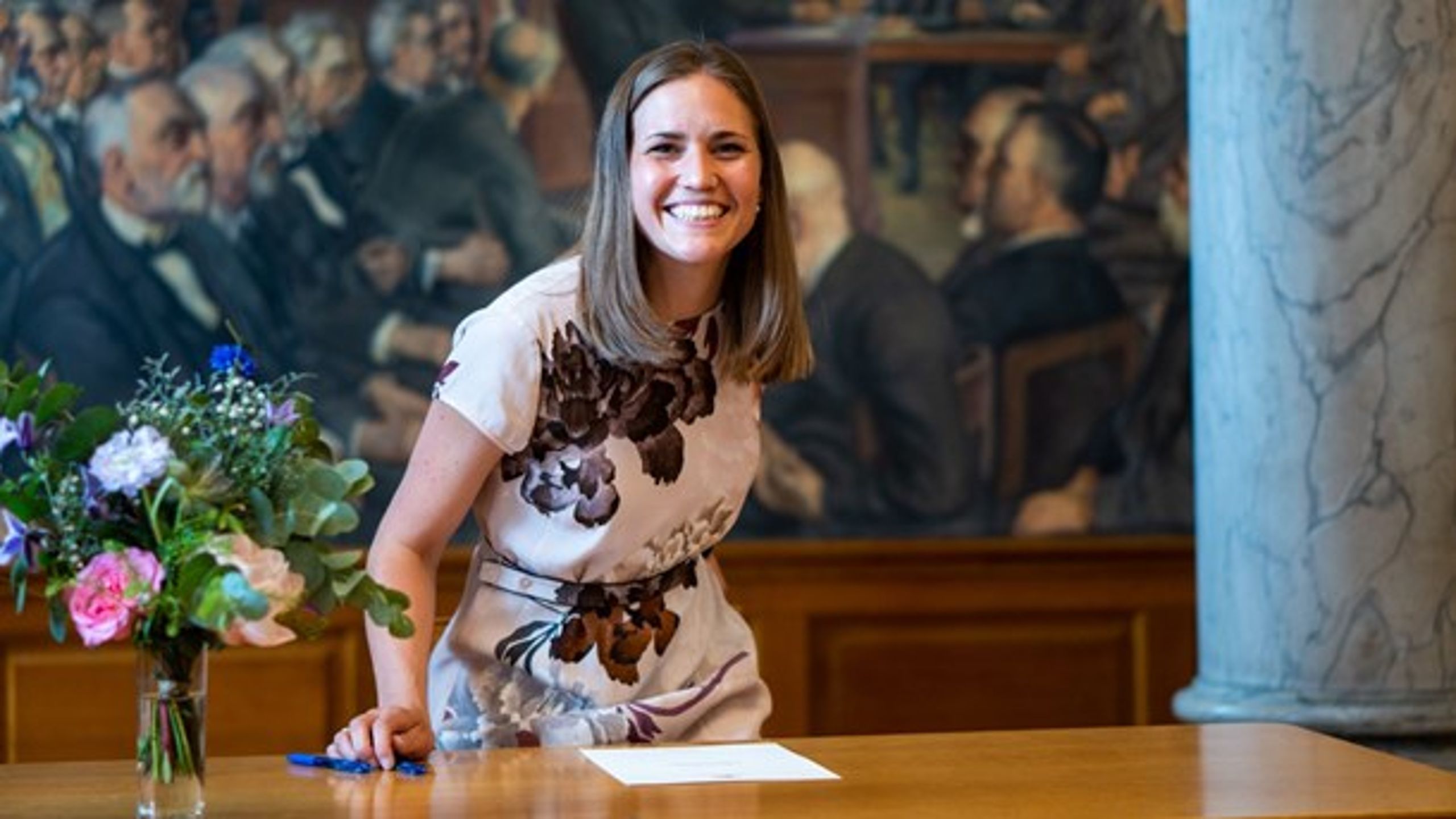Marie Bjerre meldte sig ind i Venstres Ungdom, da hun var 15 år gammel.&nbsp;