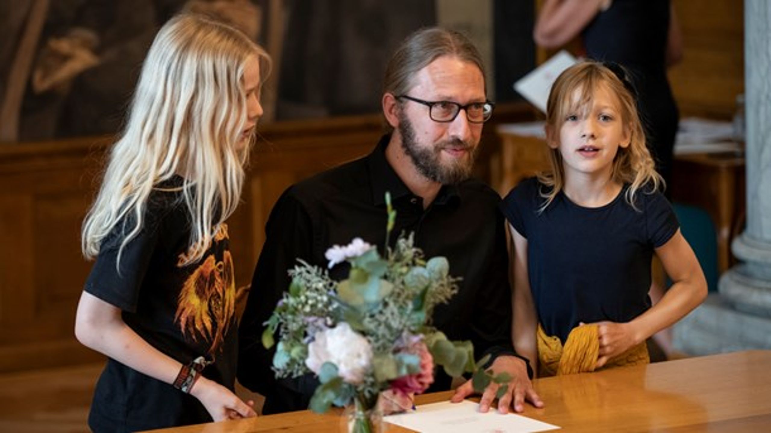 Stinus Lindgreen, der her underskriver Grundloven, er ny forskningsordfører for Radikale Venstre.&nbsp;