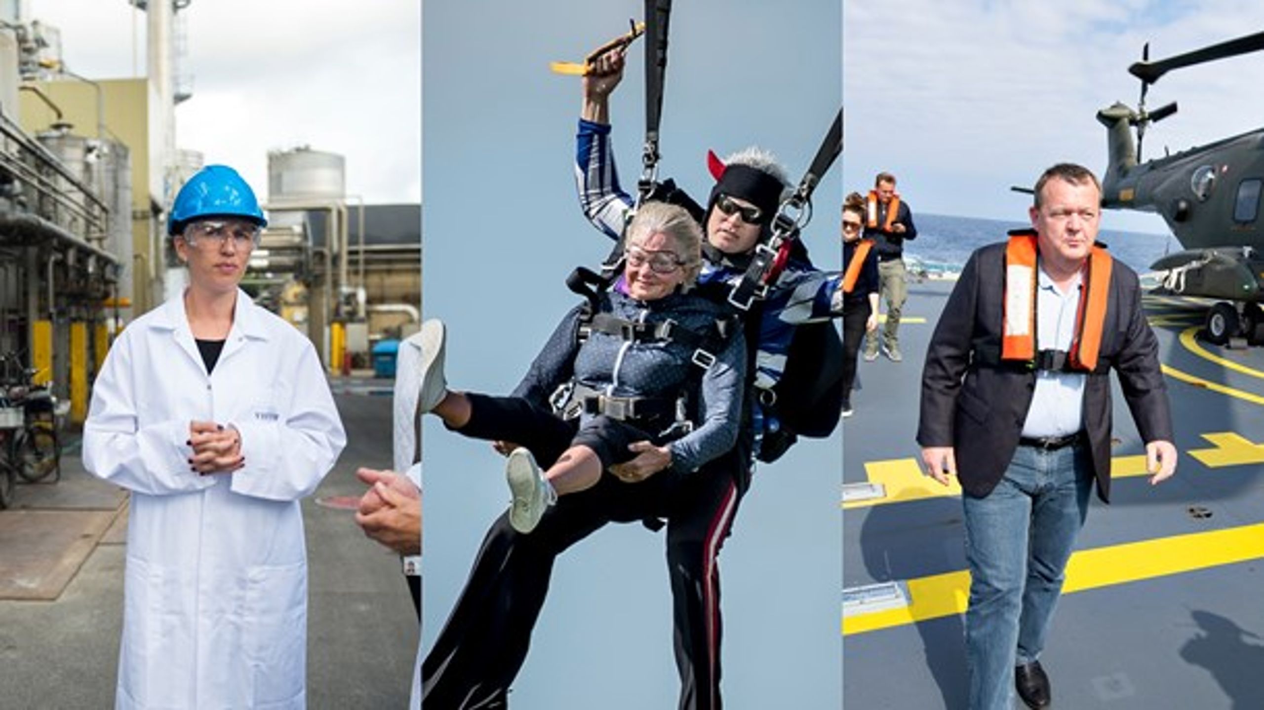 Mette blev boss, Pias hjertebarn kom i modvind, og&nbsp;Lars var flere gange var på dybt vand. Grafik: Albert Birk Morgen/Altinget