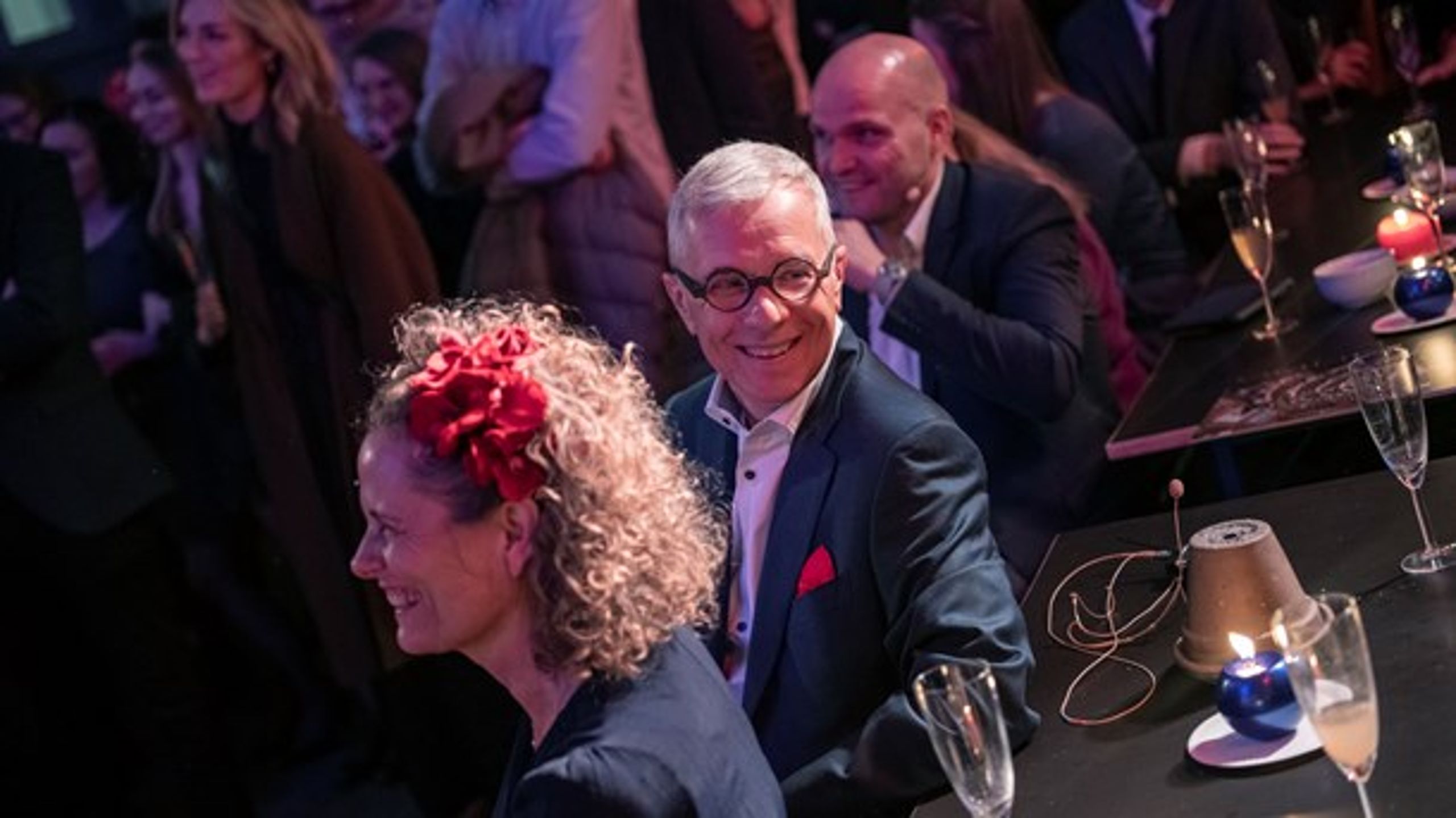 Stifteren i sit es ved Altingets 20 års jubilæumsfest.&nbsp;