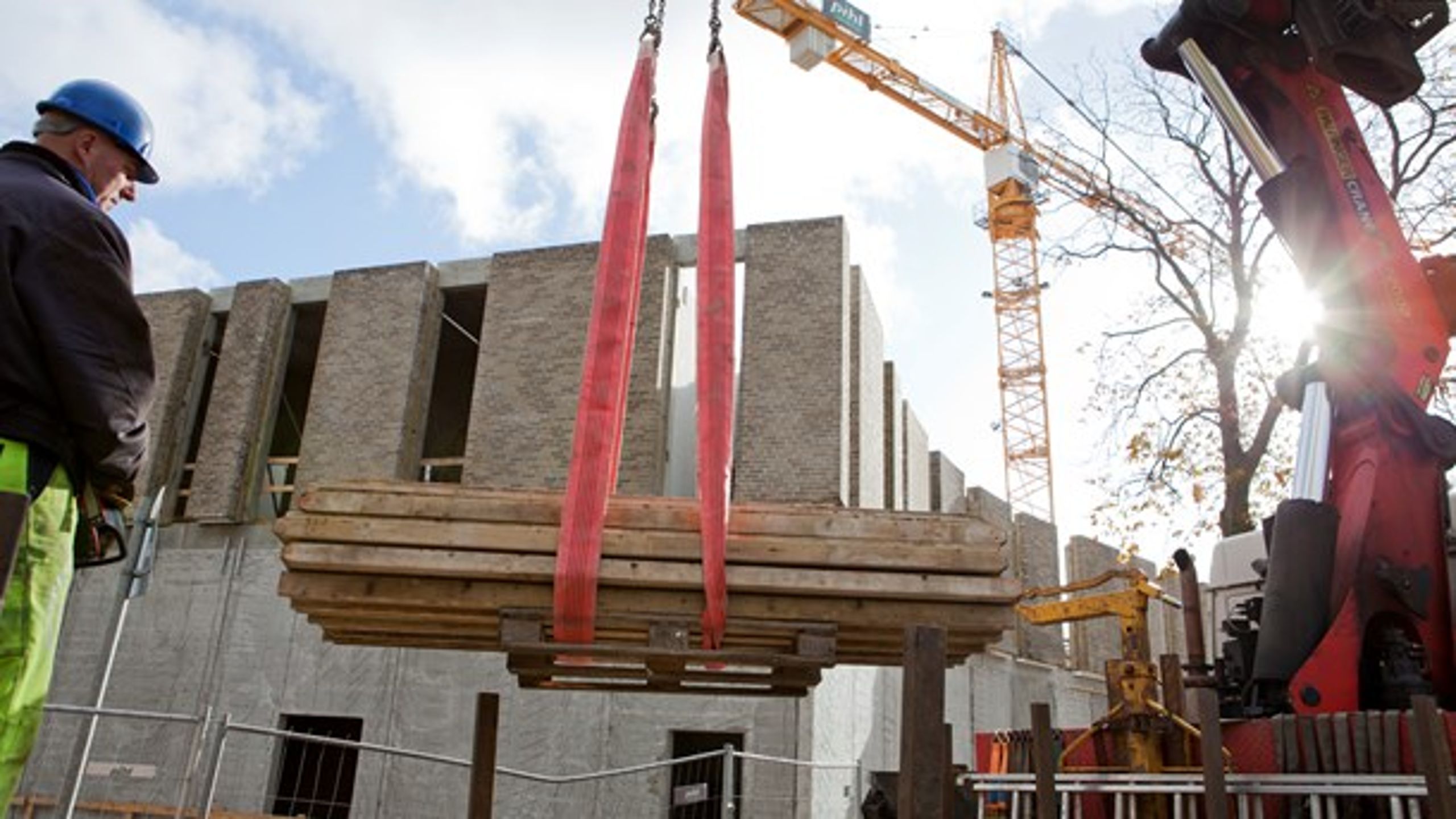 Dansk Byggeri nedjusterer vækstprognosen for 2020 fra 1,5 procent til 0,9 procent.&nbsp;