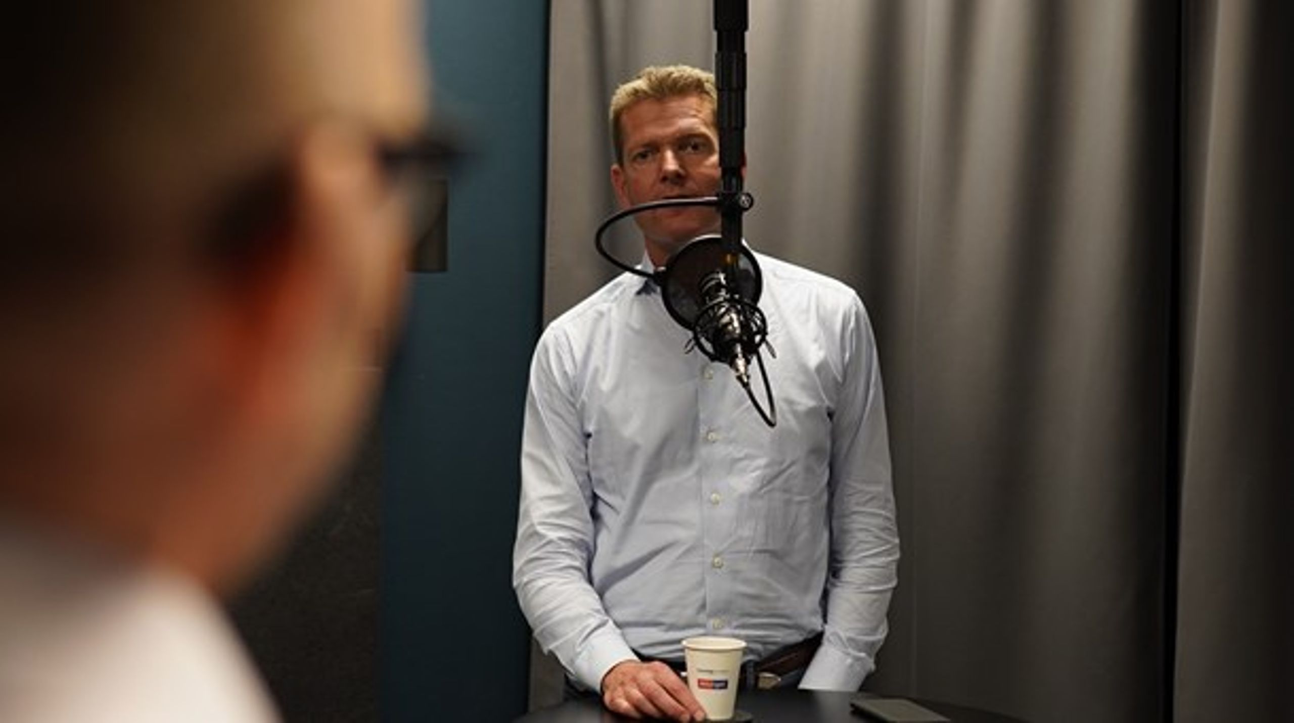 Politisk Stuegang med Sundhedsstyrelsens direktør, Søren Brostrøm, senior projektleder Sidsel Vinge, Vive,&nbsp;og Lægelig direktør på Sygehus Lillebælt Mads Koch Hansen.