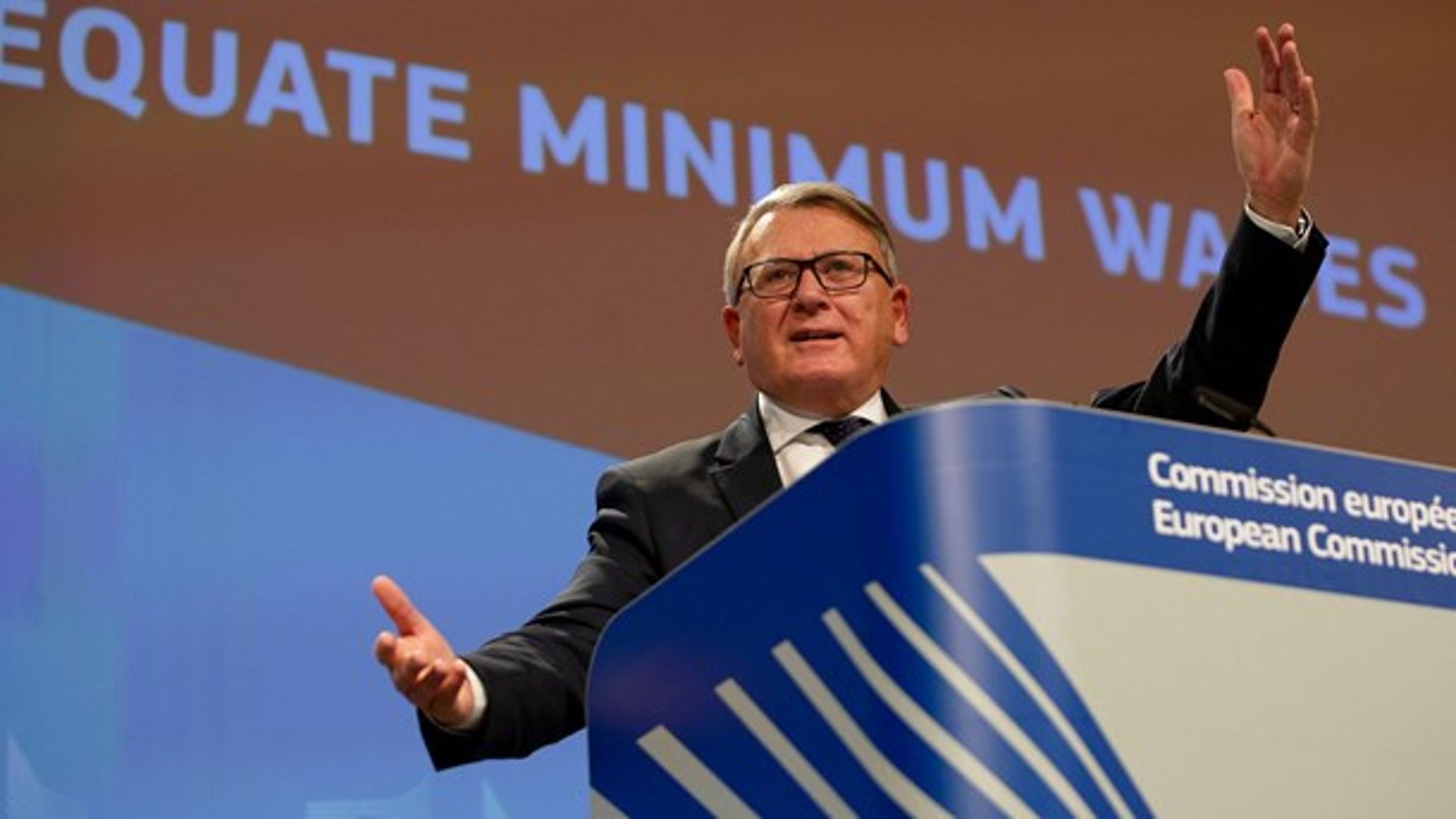 Ifølge EU's Beskæftigelseskommissær, Nicolas Schmit, rummer kommissionens forslag til en europæisk mindsteløn ingen problemer i forhold til den danske model.&nbsp;