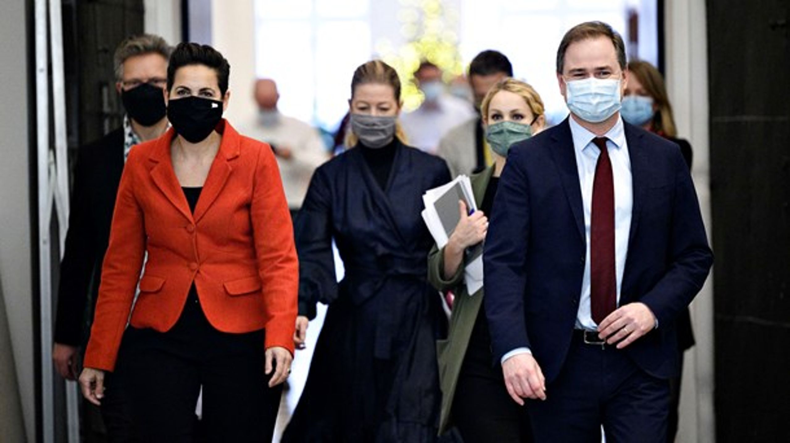 Finansminister Nicolai Wammen (S) præsenterede søndag finanslovsaftalen for 2021 sammen med SF, Radikale Venstre, Alternativet og Enhedslisten.