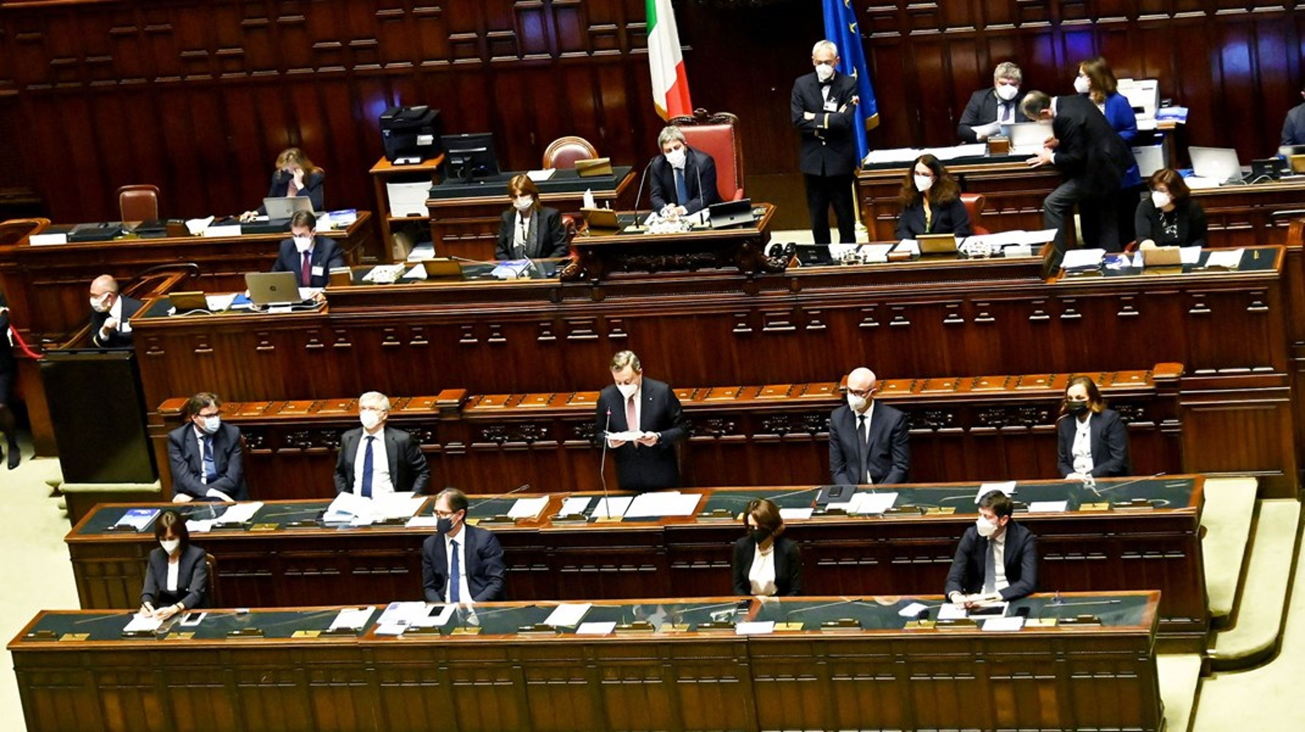 Mandag præsenterede Italiens regeringsleder Mario Draghi (tidl. direktør for Den Europæiske Centralbank) det italienske parlament for en genopretningsplan med over 1.400 mia.kr. fra EU.