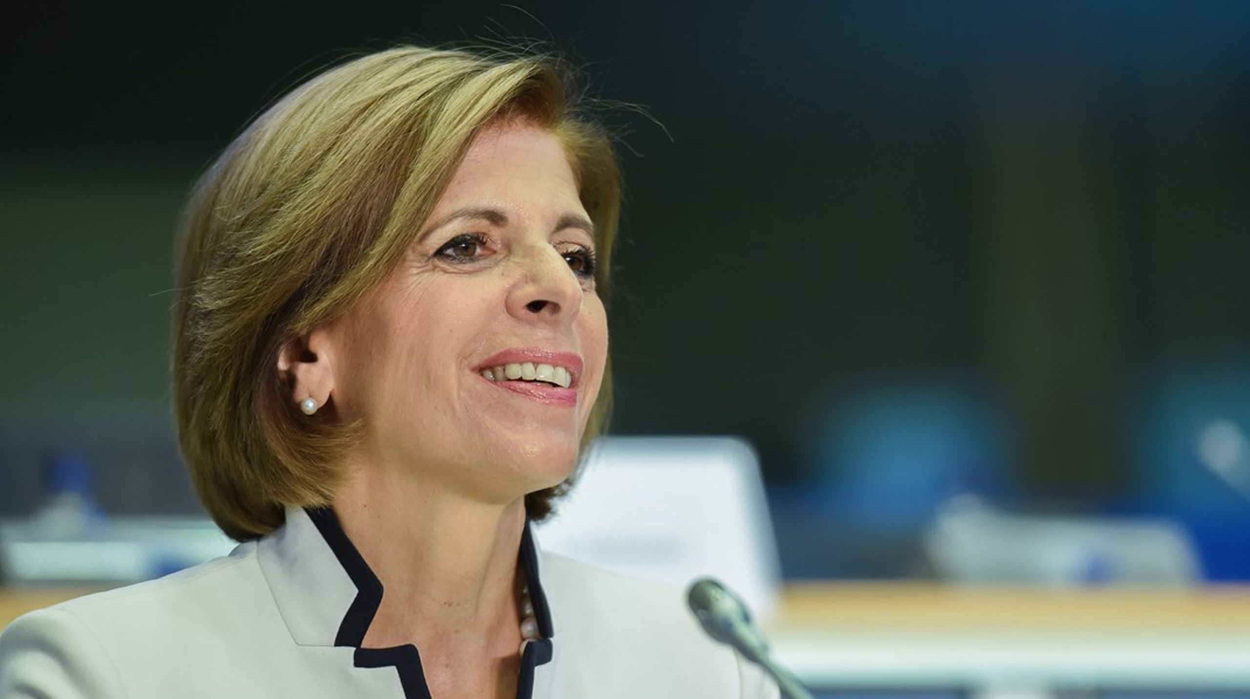 EU's kommissær for sundhed og fødevaresikkerhed, Stella Kyriakides, fremhæver, at genomteknikker kan fremme landbrugsproduktionens bæredygtighed.<br>