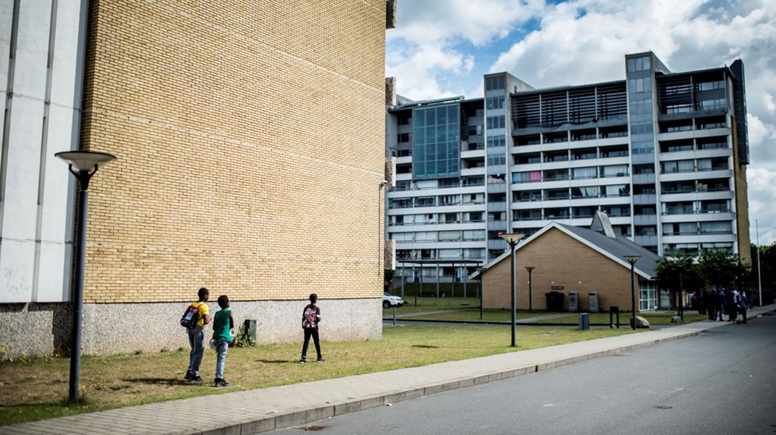 Rapporten bygger på interviews med praktikere fra Tingbjerg, Ringparken, Gellerup, Bispehaven og&nbsp;Vollsmose, der ses på billedet.&nbsp;