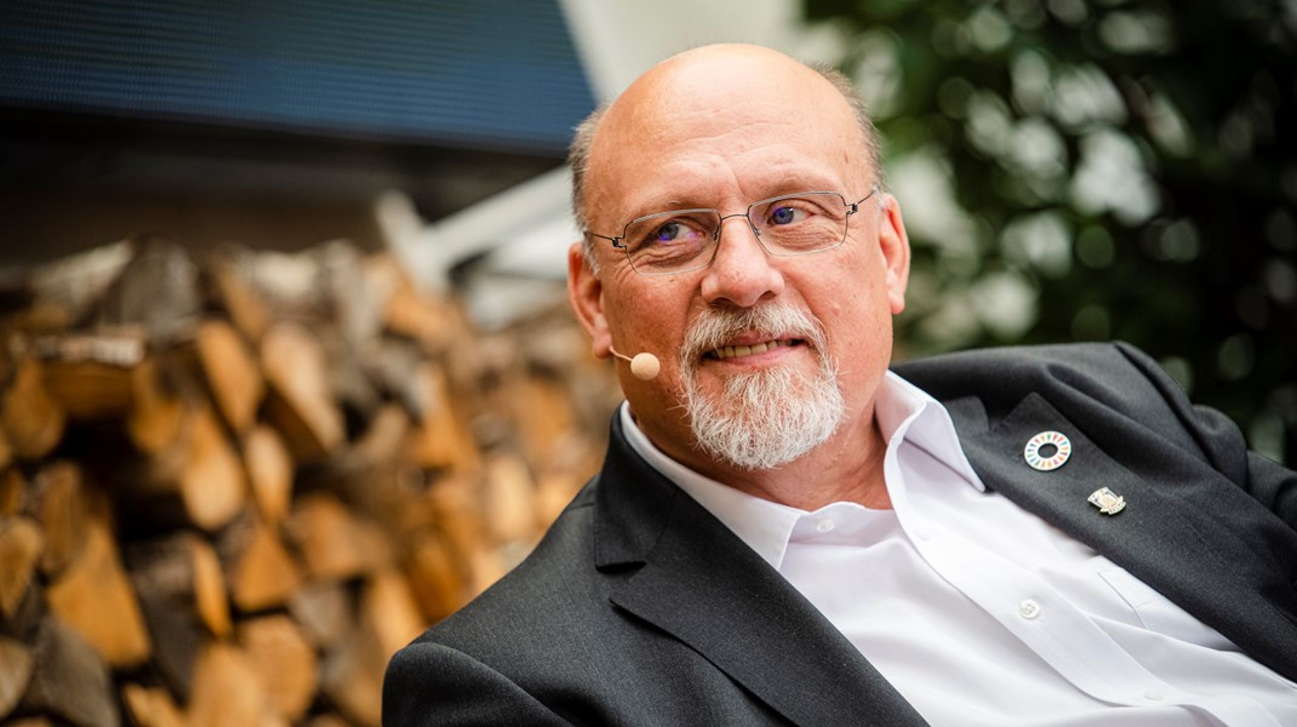 Jesper Nygård, her i Altingets gård, er nyvalgt formand i Fondenes Videnscenter