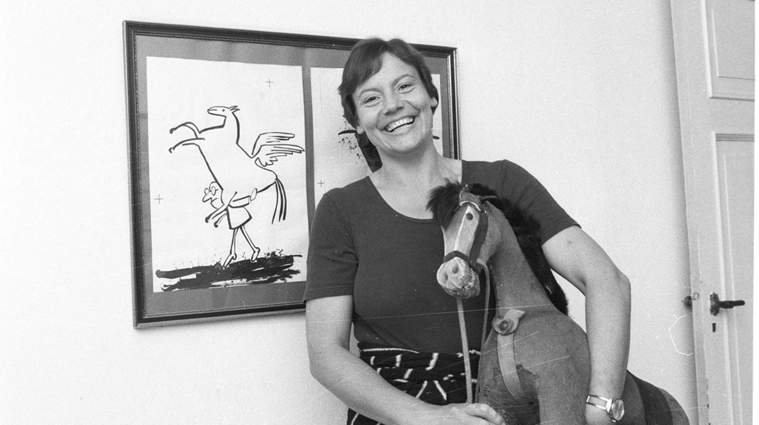 Forfatter Bente Hansen fotograferet i 1980.&nbsp;