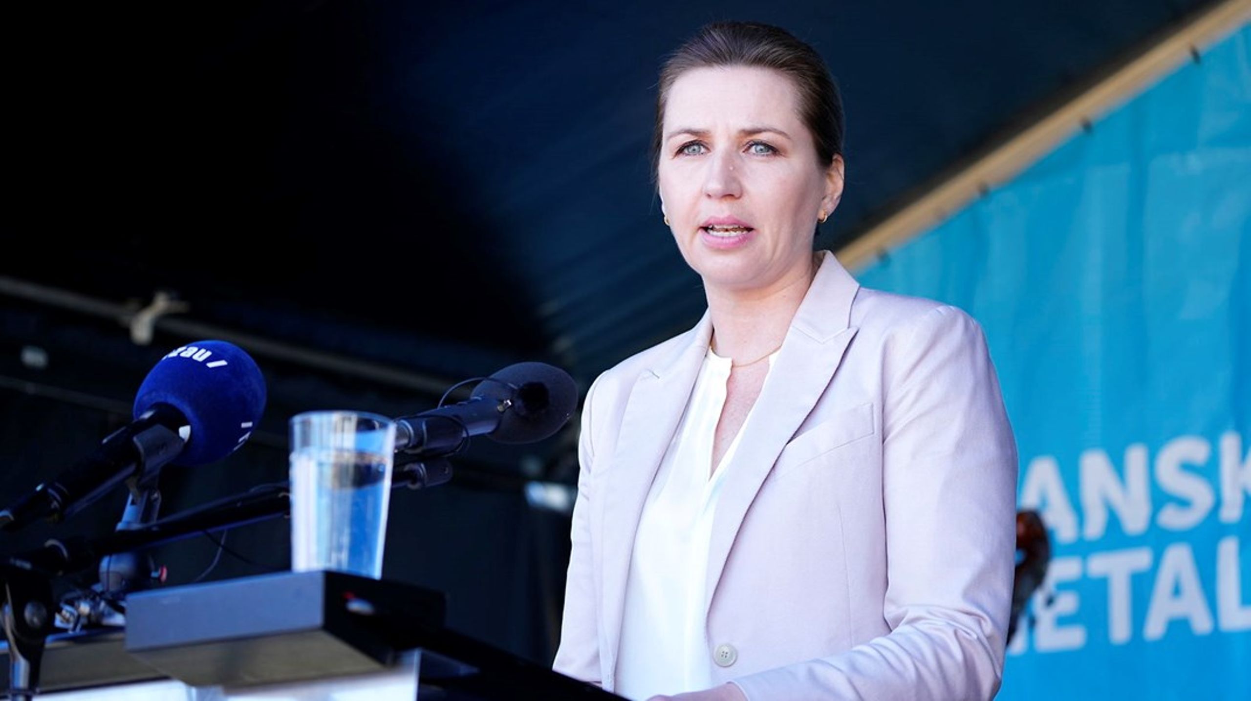 Statsminister Mette Frederiksen holdt sin grundlovstale&nbsp;ved Dansk Metals grundlovsmøde i Slangerup.