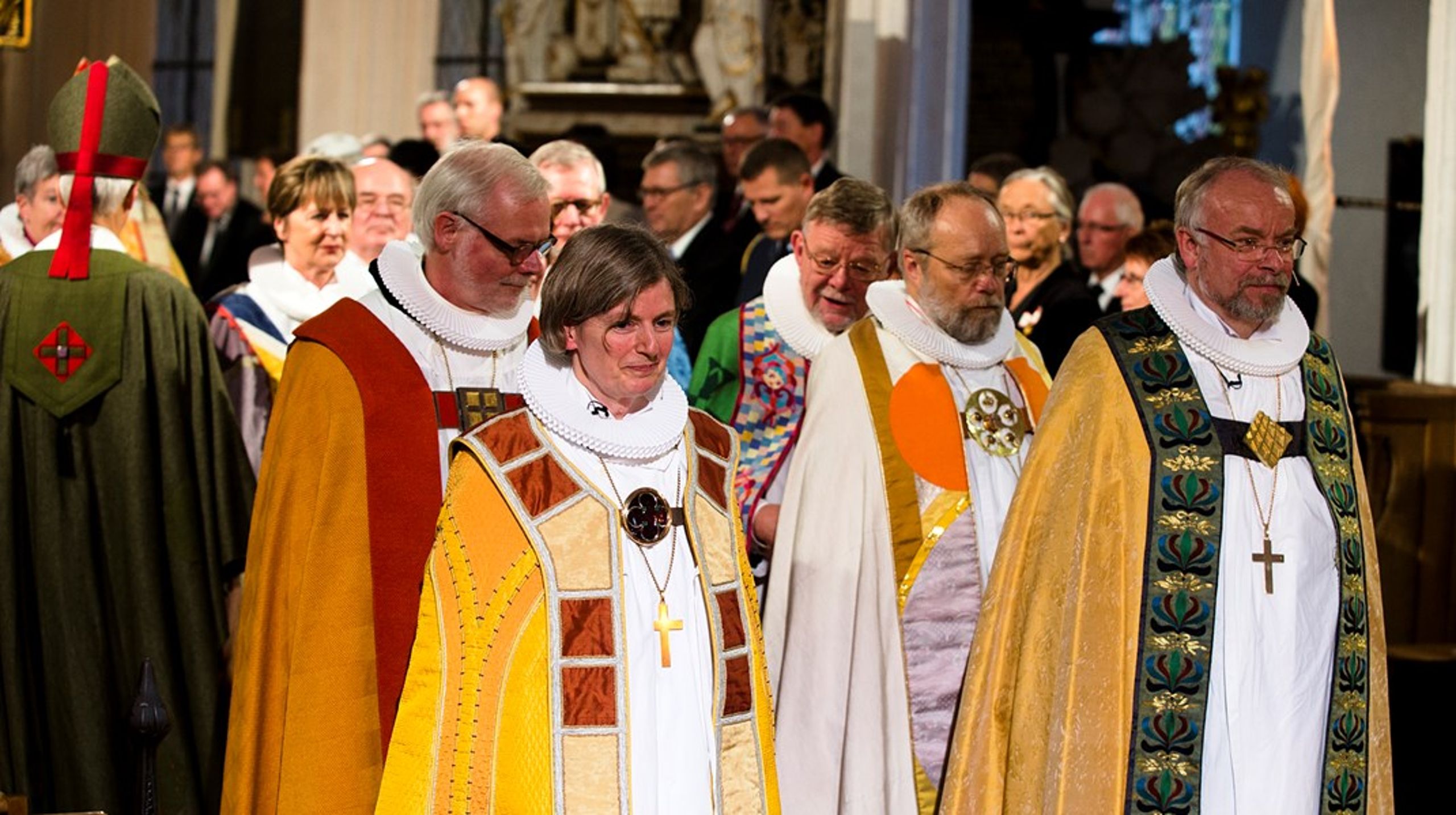 Arkivfoto. Tine Lindhardts bispevielse&nbsp;i 2012.&nbsp;