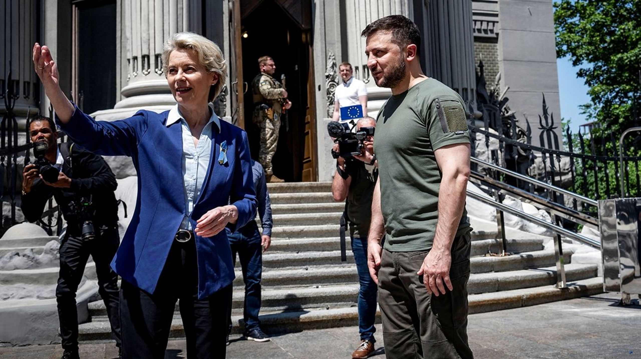 Ursula von der Leyens besøg i Kyiv i sidste weekend var et første tegn på, at EU-Kommissionen havde godt nyt i vente til ukrainerne.&nbsp;