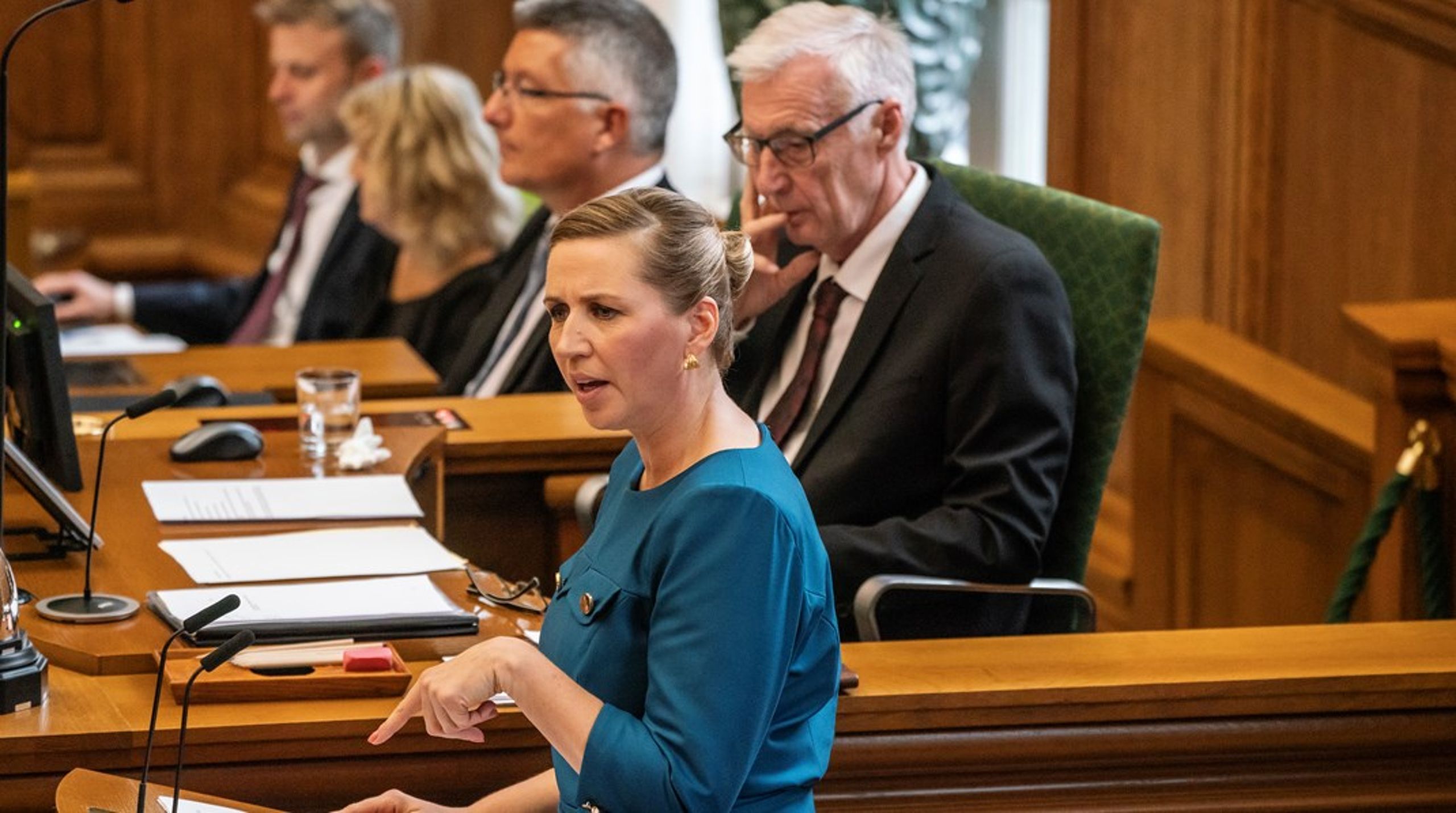 Sådan så det ud, da Mette Frederiksen (S) holdt åbningstale for Folketinget for et år siden. I dag gør hun det igen.