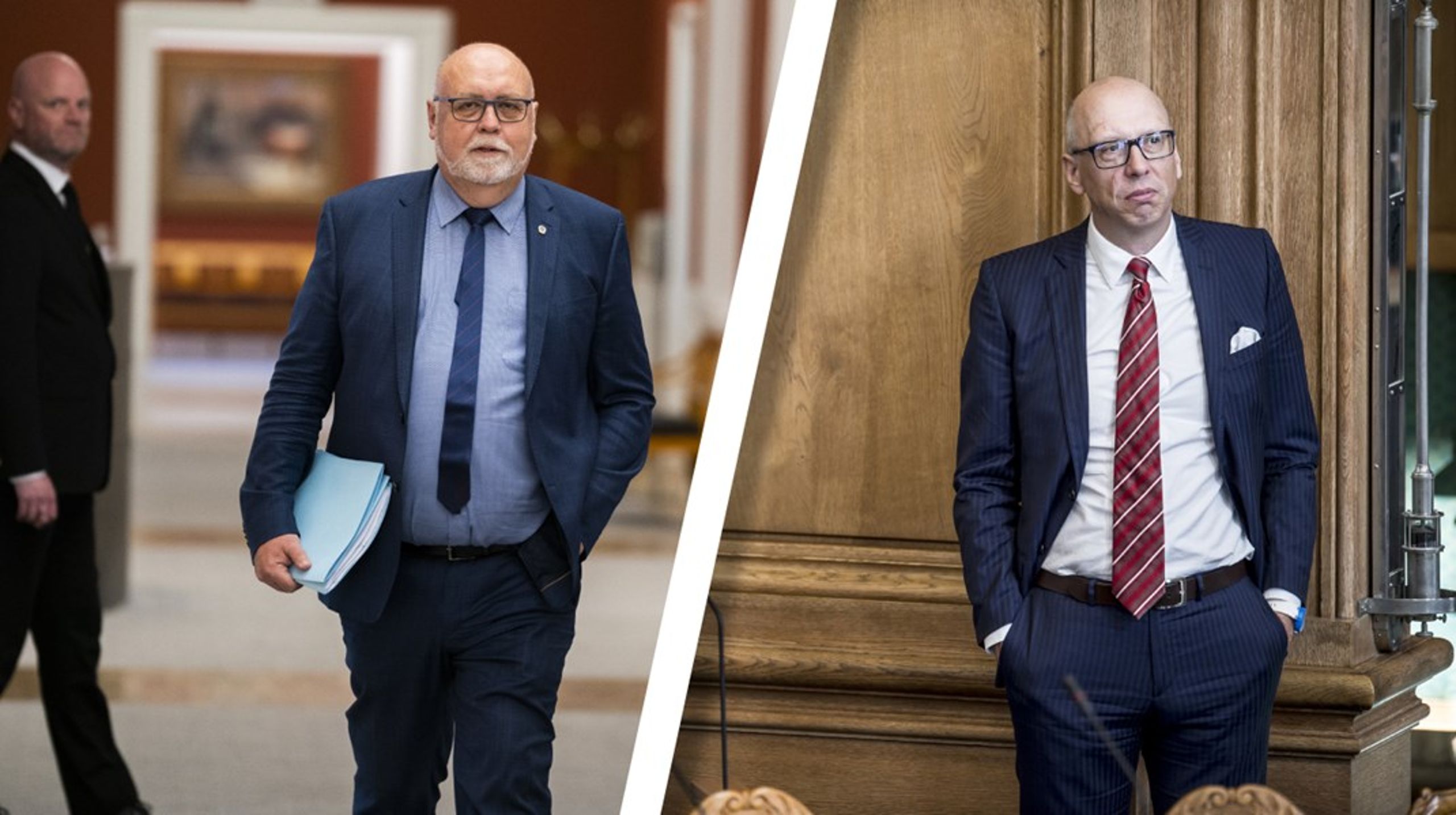 Venstres Kristian Pihl Lorentzen (tv)&nbsp;er klar til at kæmpe for mandatet, skriver han i en SMS.
