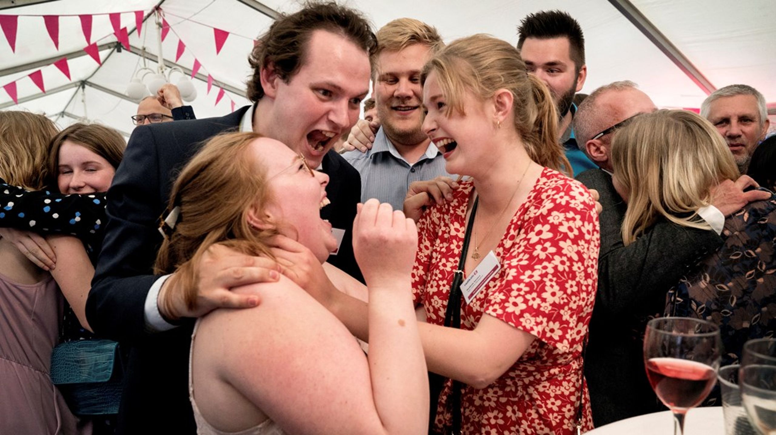 Radikale var glade, da de i 2019 holdt valgfest i et telt i slotsgården på Christiansborg. Det bliver spændende at se, om festlighederne tirsdag aften bliver lige så livlige.&nbsp;