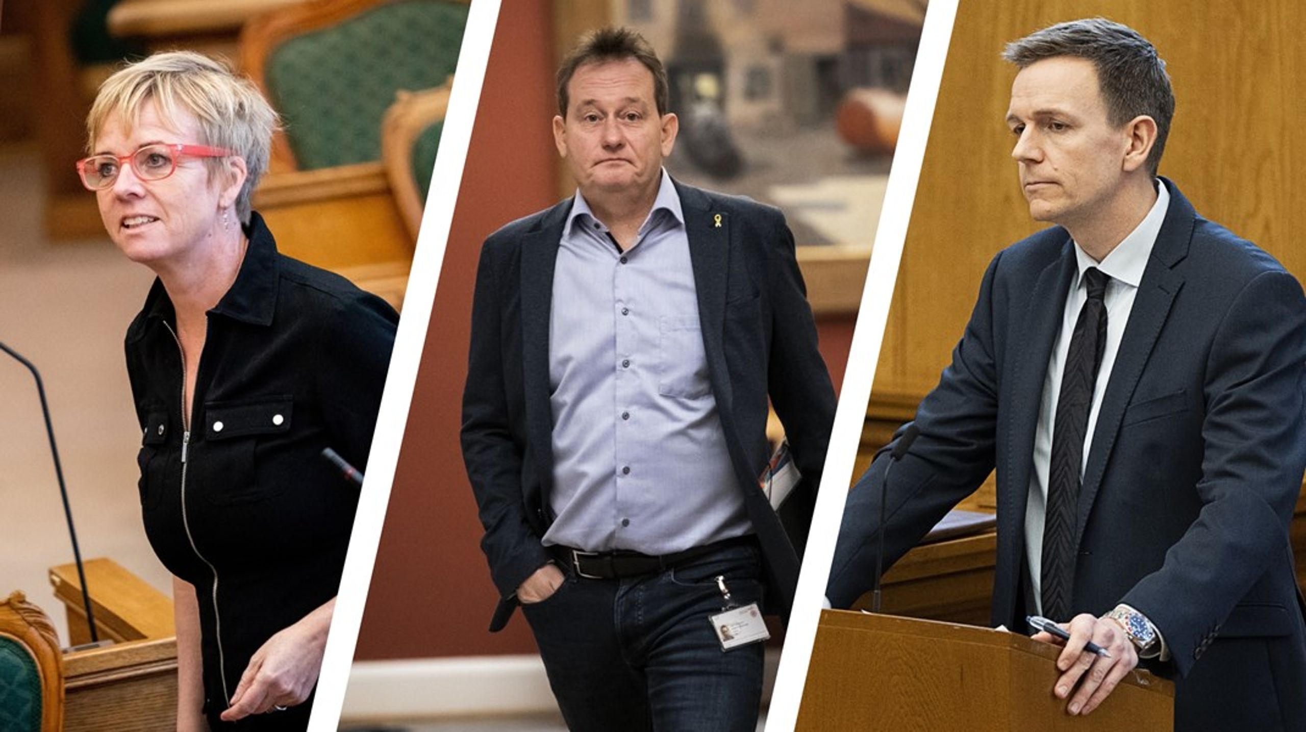 Karin Liltorp (M), Peter Juel-Jensen (V) og Rasmus Stoklund (S)<br>