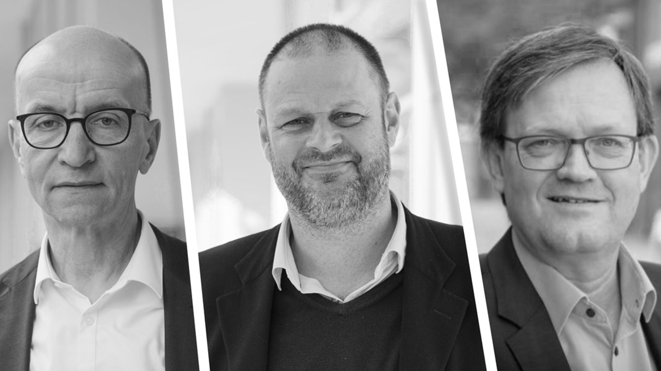 Mens Billunds kommunaldirektør Ole Bladt-Hansen (tv.)er blevet indstillet til afskedigelse, så skifter Rasmus Bjerregaard fra Holbæk til hjemkommunen Helsingør. I Fredericia Kommune starter Michael Maaløe (tv.) snart som direktør for børn- og unge knap et år efter, at han blev afskediget fra en tilsvarende stilling i Randers Kommun.