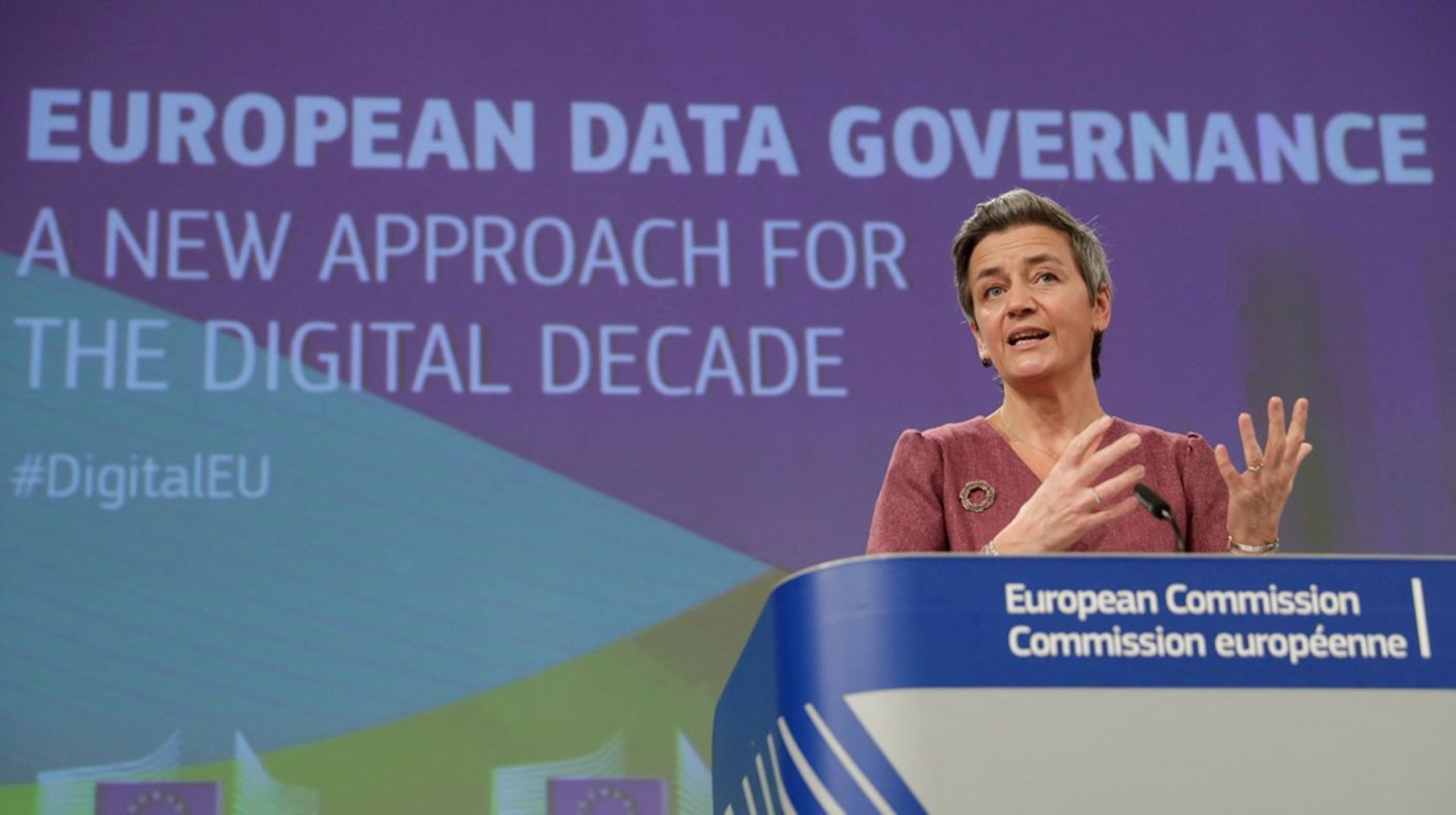 Europa-Kommissionens ledende næstformand,&nbsp;Margrethe Vestager, foreslår blandt andet at etablere en europæisk equity-fond. Arkivfoto.&nbsp;