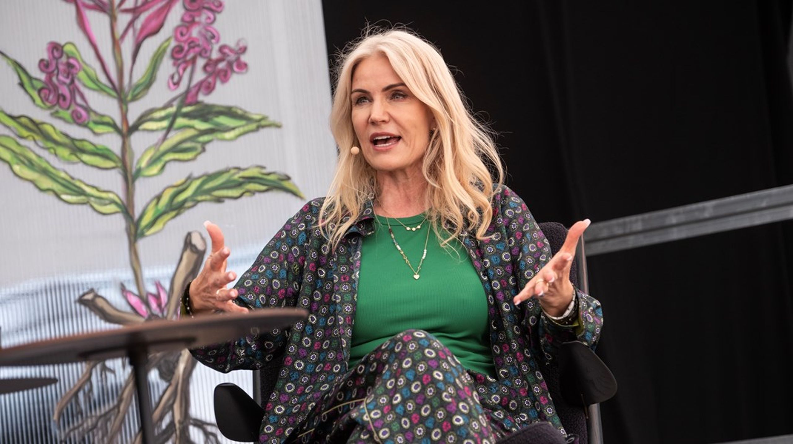 "Statsministeren," hedder den nye Viaplay-dokumentar om den forhenværende statsminister Helle Thorning-Schmidt. Her taler hun på Heartland Festival på Fyn.