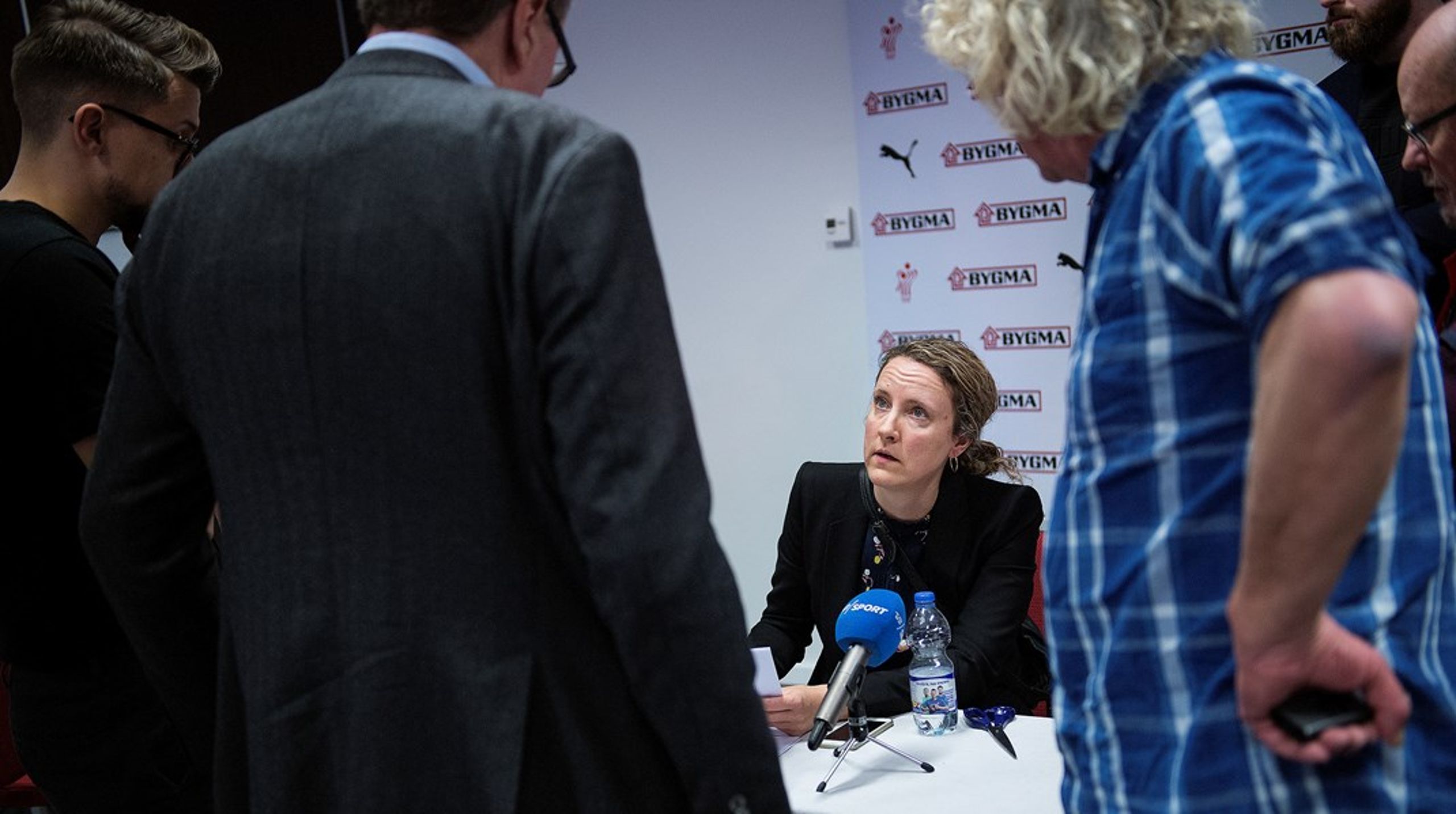 Katrine Munch Bechgaard i sin tid som kommunikationschef i Dansk Håndbold Forbund (DHF).