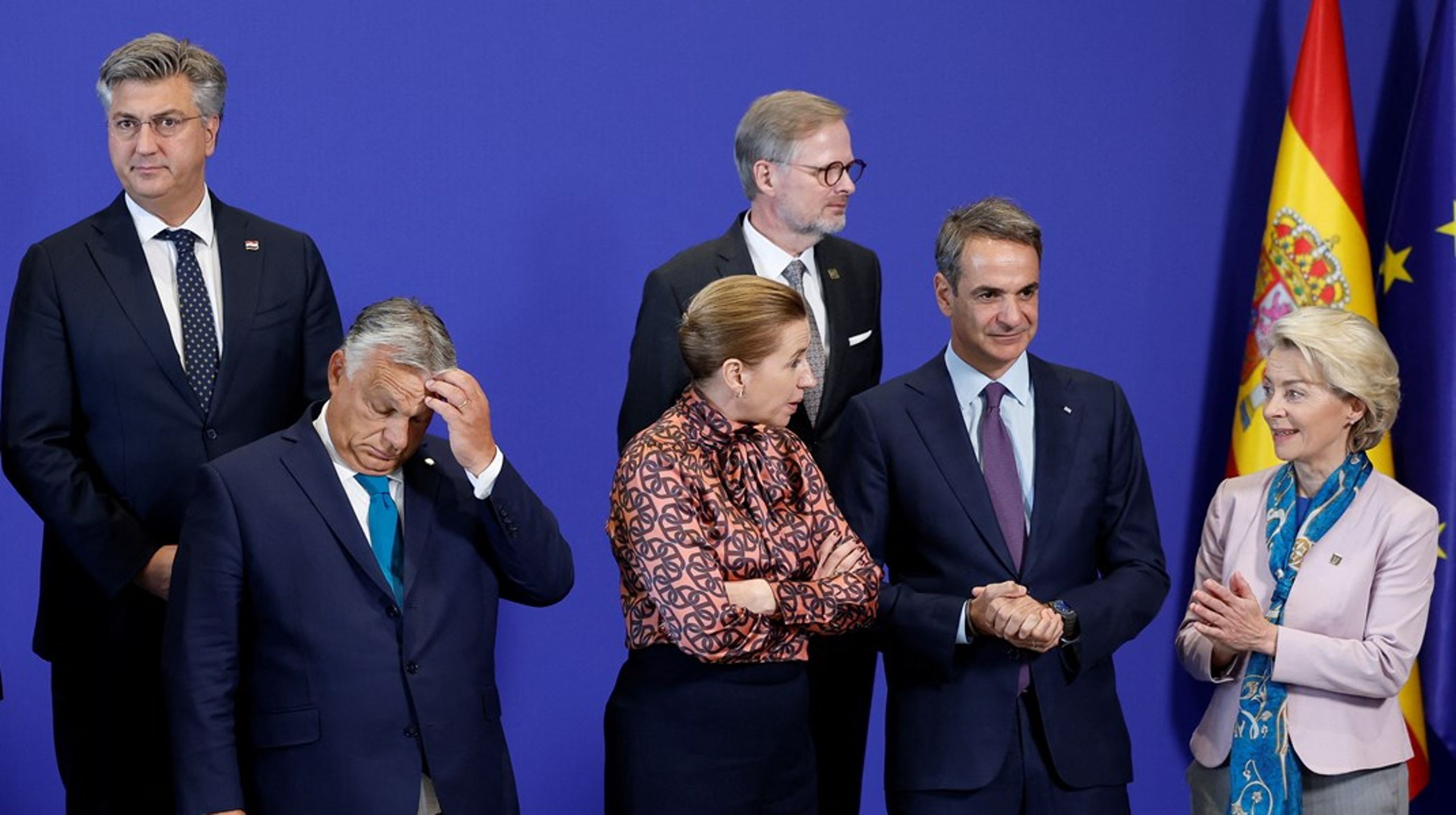 I Bruxelles deltager statsminister Mette Frederiksen (S) i et to dage langt EU-topmøde. Blandt emnerne på dagsordenen er migrationsudfordringer, den europæiske økonomi og krigen i Ukraine.&nbsp;