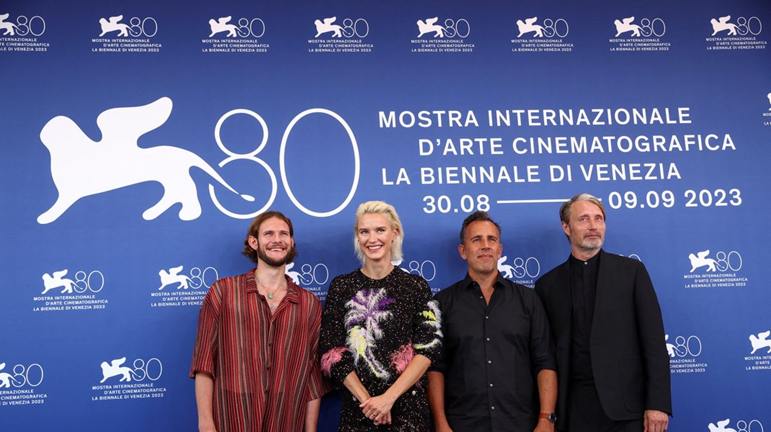 Den nye filmaftale indeholder også store ambitioner for, at danske film skal repræsenteres på de største internationale filmfestivaler. På billedet ses holdet bag filmen "Bastarden" på filmfestivalen i Venedig.&nbsp;