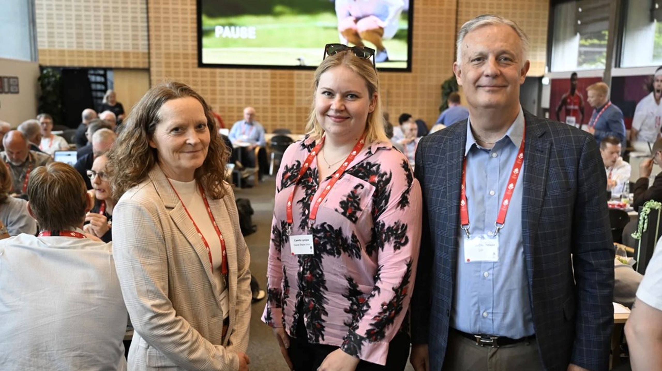 Dansk Idrætsforbunds&nbsp;tre nye bestyrelsesmedlemmer. Fra venstre Jette Albinus, Camilla Lyngsø og Thomas Christensen.<div><br></div>