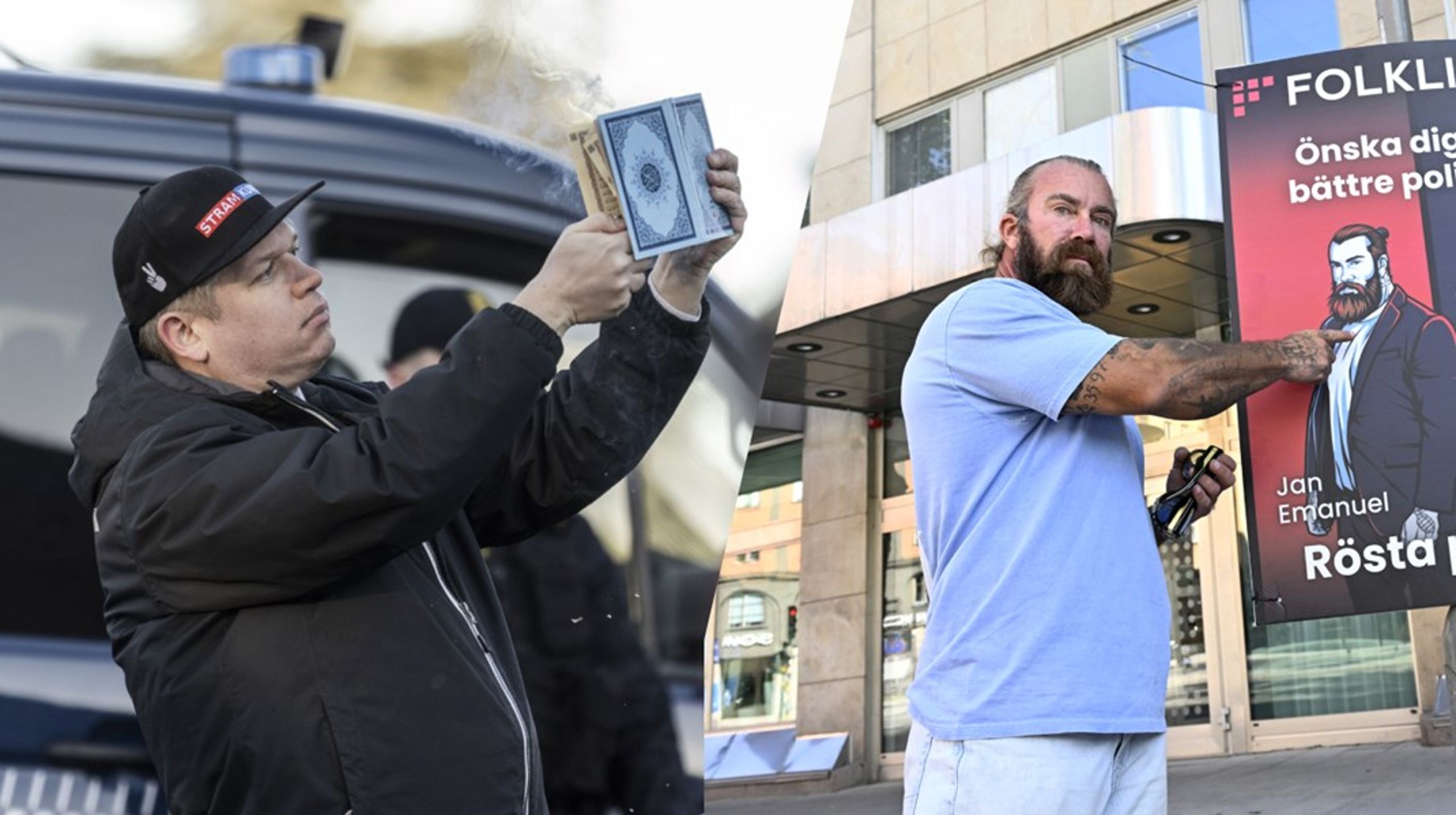 Til det kommende EU-valg kan svenskerne stemme på Rasmus Paludan, der stiller op for nystiftede Folklistan. Men det bliver uden partiledelsens velsignelse.&nbsp;"Paludan er en idiot, der får folk til at gøre idiotiske ting," siger partistifter.