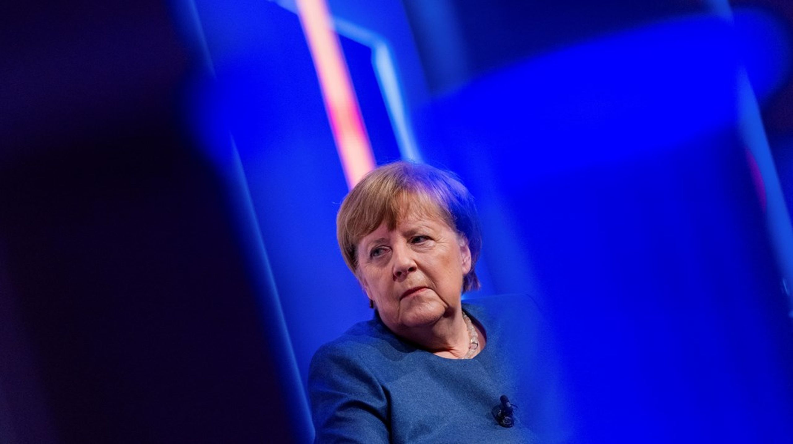 Som det eneste arrangement i Norden valgte Angela Merkel onsdag aften at stille op til et foredrag i København. Anledningen er hendes nye bog. Arkivfoto.