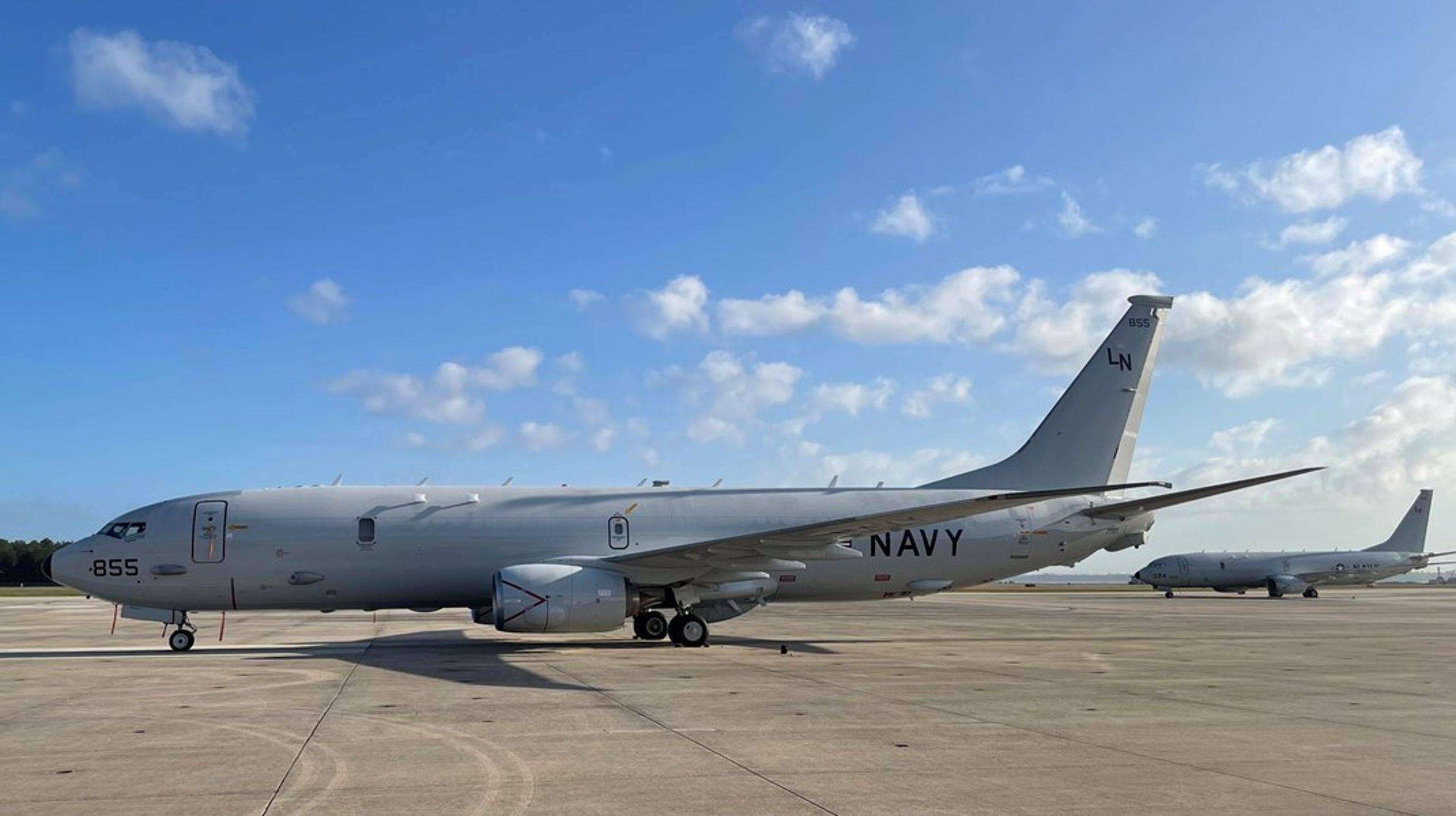 To P-8A Poseidon-fly fra US Navy