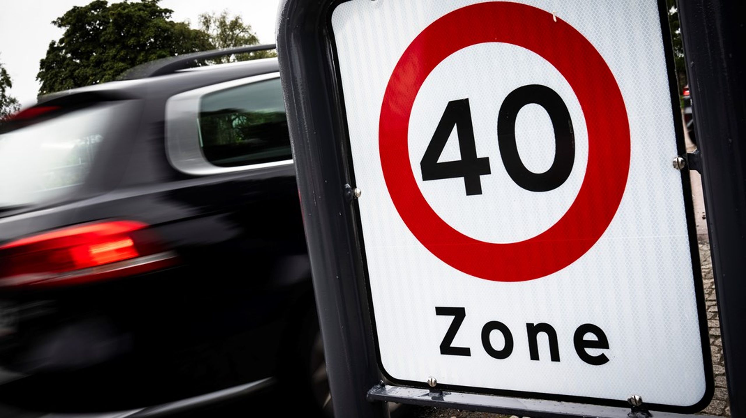 Det har kun marginal betydning for bilisternes fremkommelighed at sænke hastighedsgrænsen til 40 kilometer i timen, argumenterer lektor Harry Lahrmann.&nbsp;