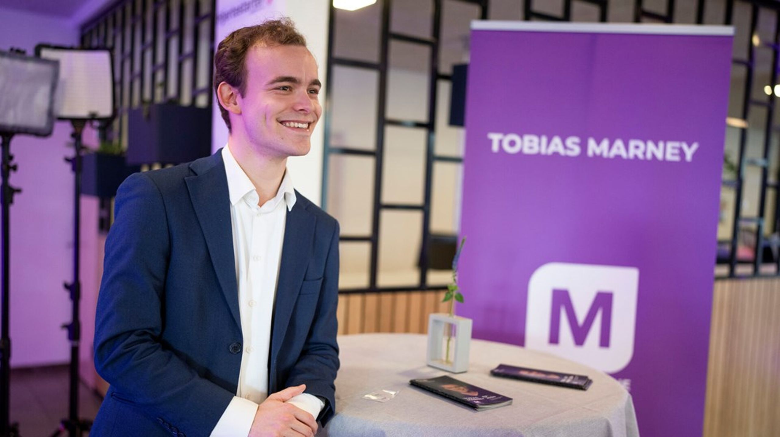 Tobias Marney var kandidat til Europa-Parlaments valget i 2024.