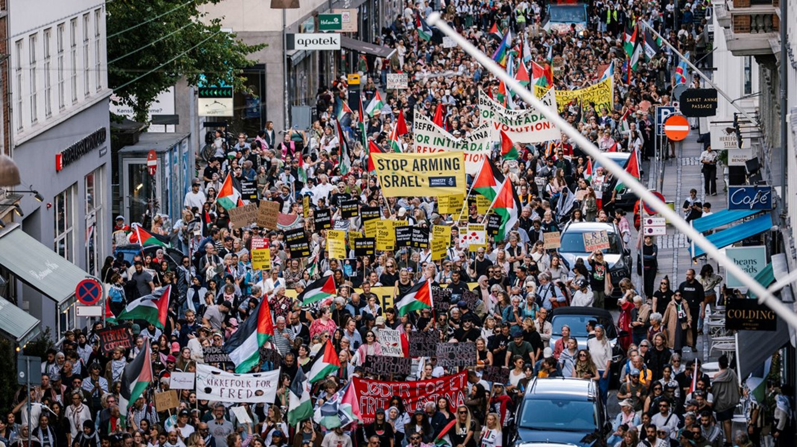 Søndag 24. august var der tusindevis af mennesker endnu engang samlet i Københavns gader for at vise deres utilfredshed med situationen i Gaza.