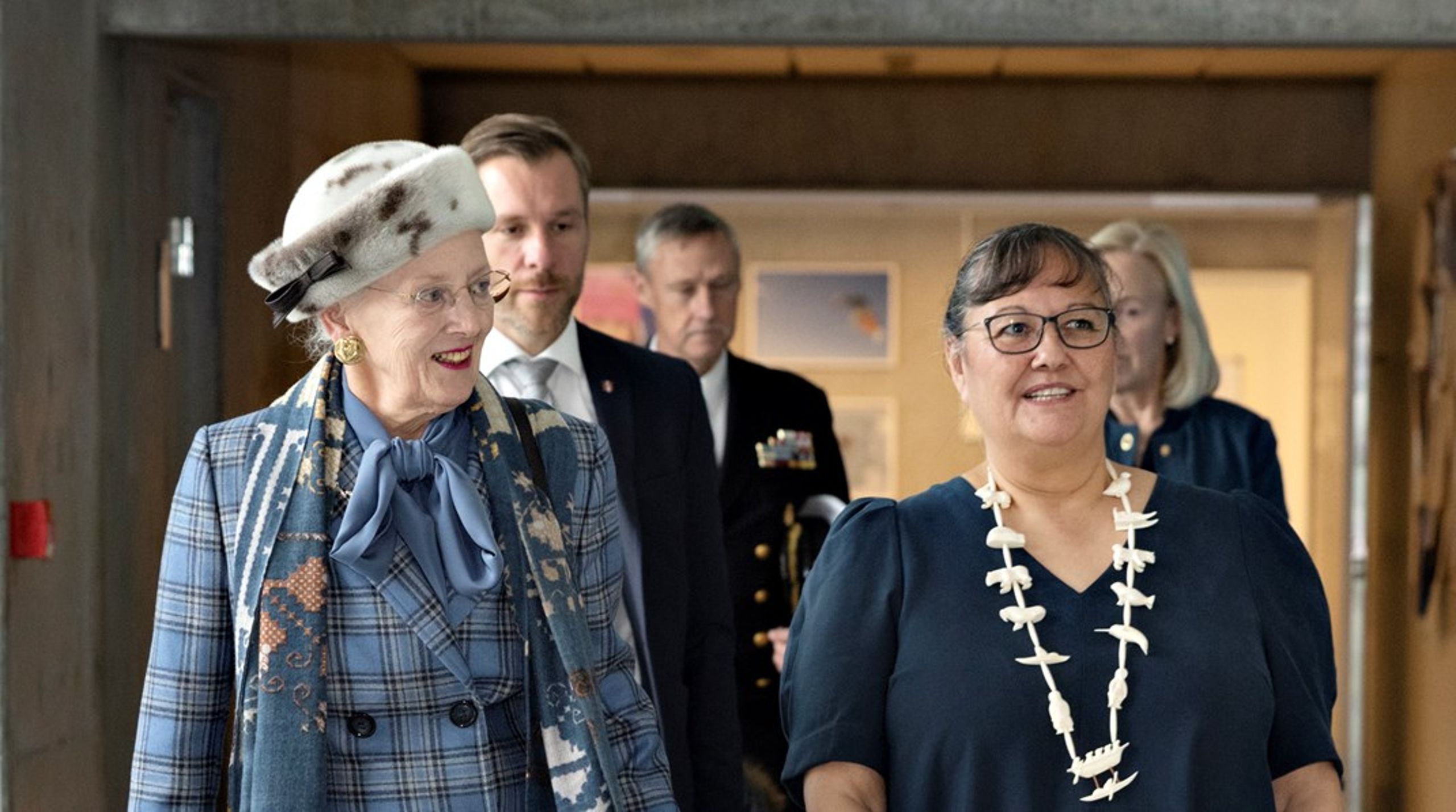 I 2021 modtog rektor Gitte Adler Reimer&nbsp;dronning Magrethe i forbindelse markeringen af 300-året for kristendom i Grønland.