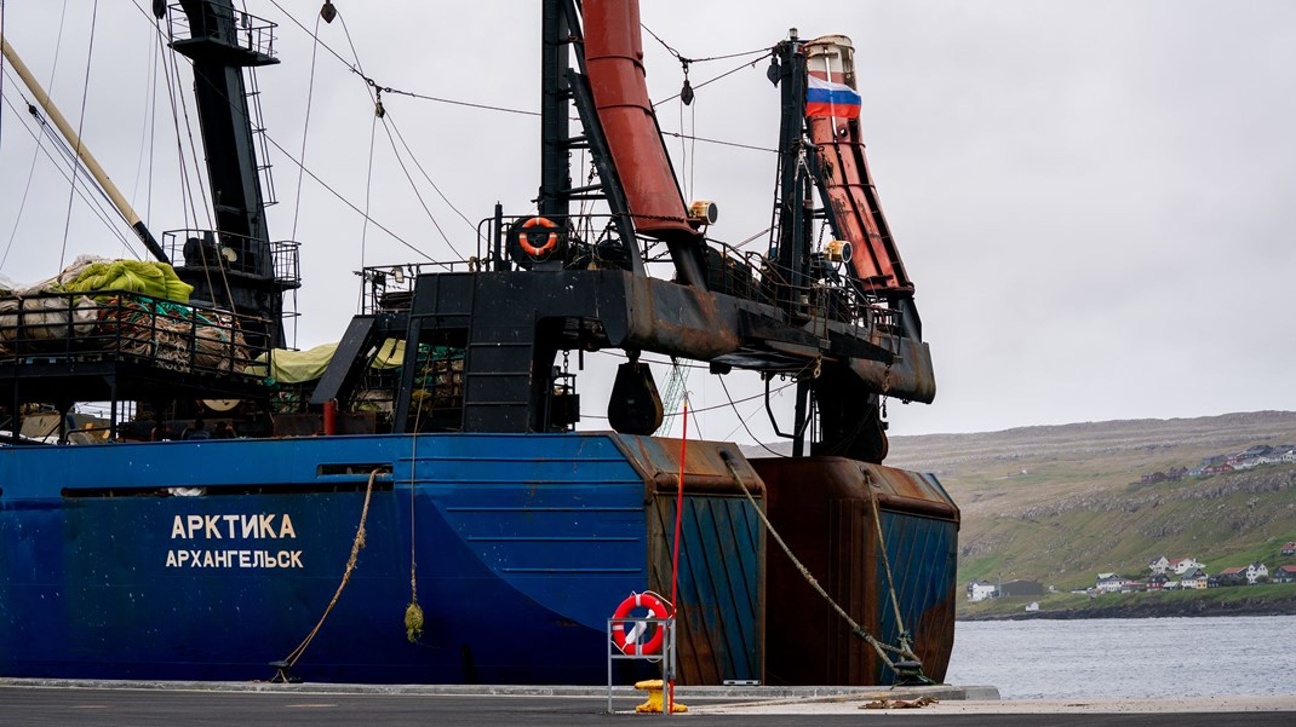 <div>Russisk fiskeskib i Tórshavn i 2022.</div>