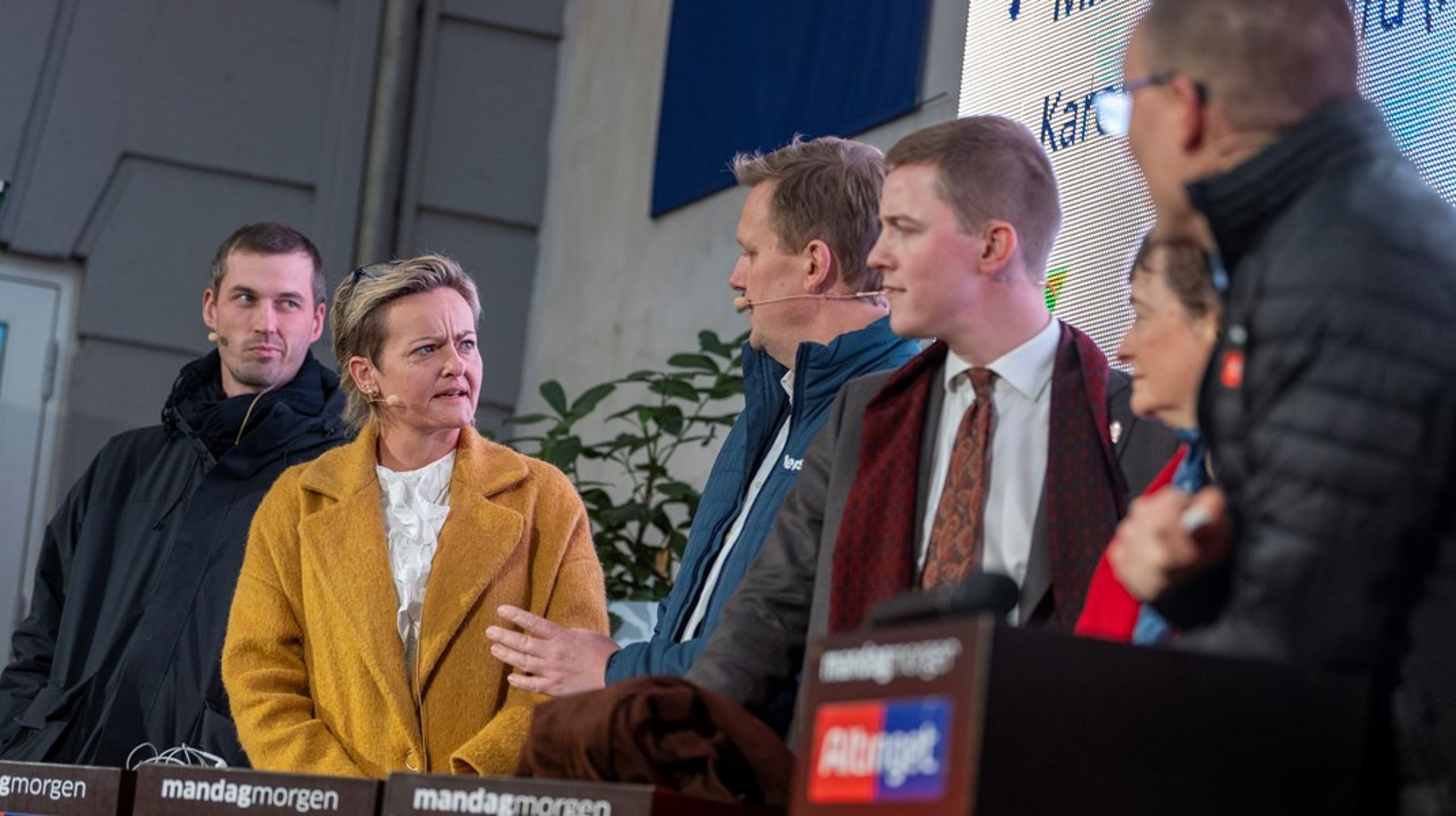 Pernille Rosenkrantz-Theil til valgdebat i Altingets gård fredag 14. november.